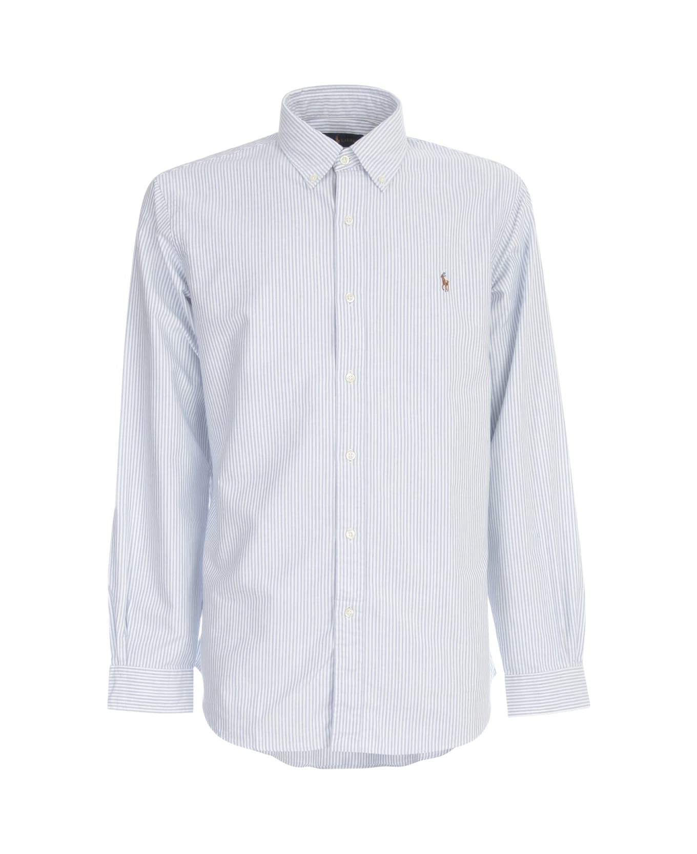 Polo Ralph Lauren Striped Oxford Shirt - Blue/white Stripe