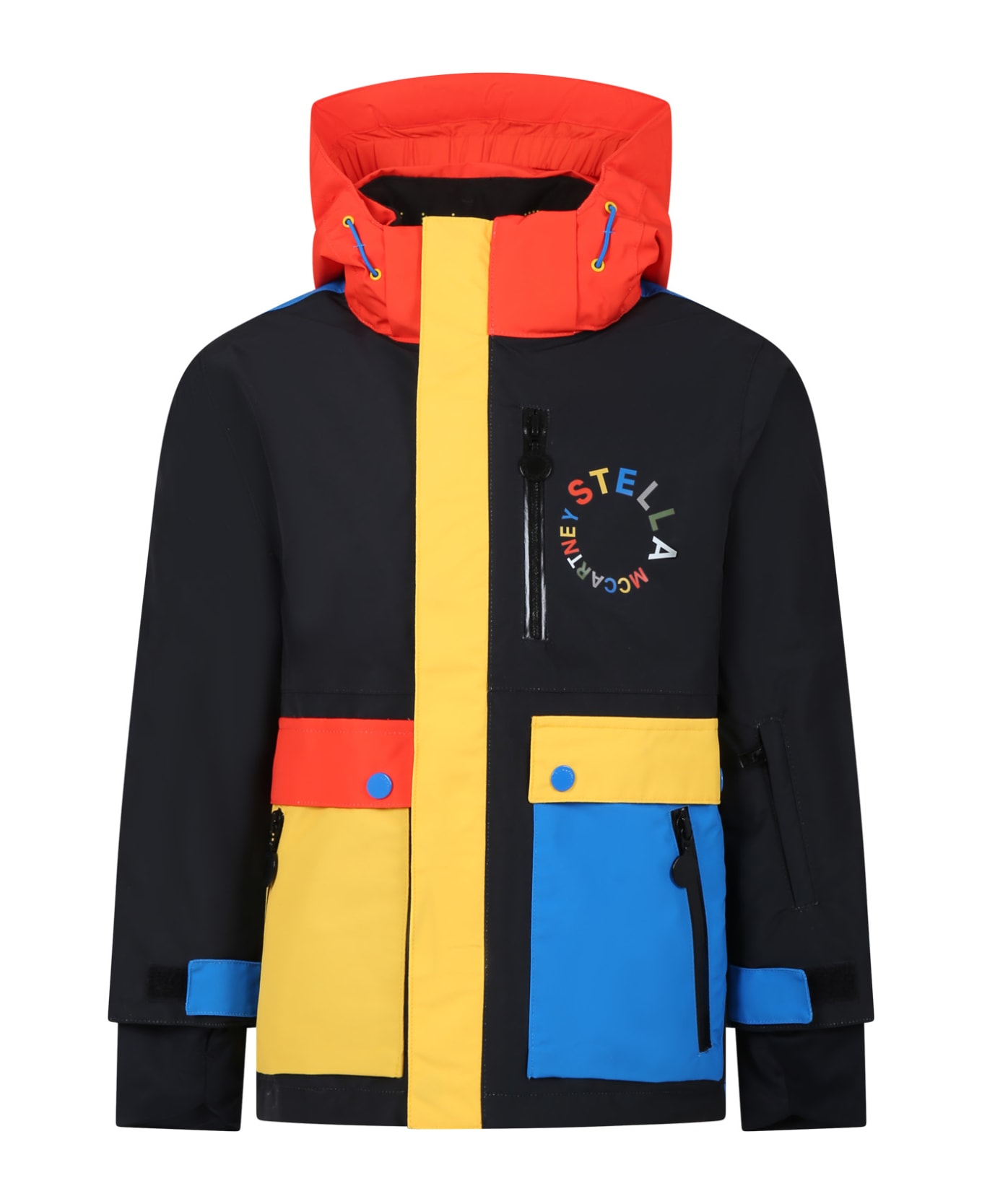 Stella McCartney Kids Multicolor Down Jacket For Kids - Multicolor