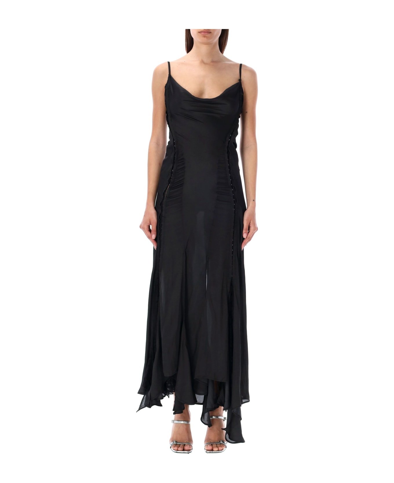 Y/Project Hook And Eye Long Dress - BLACK