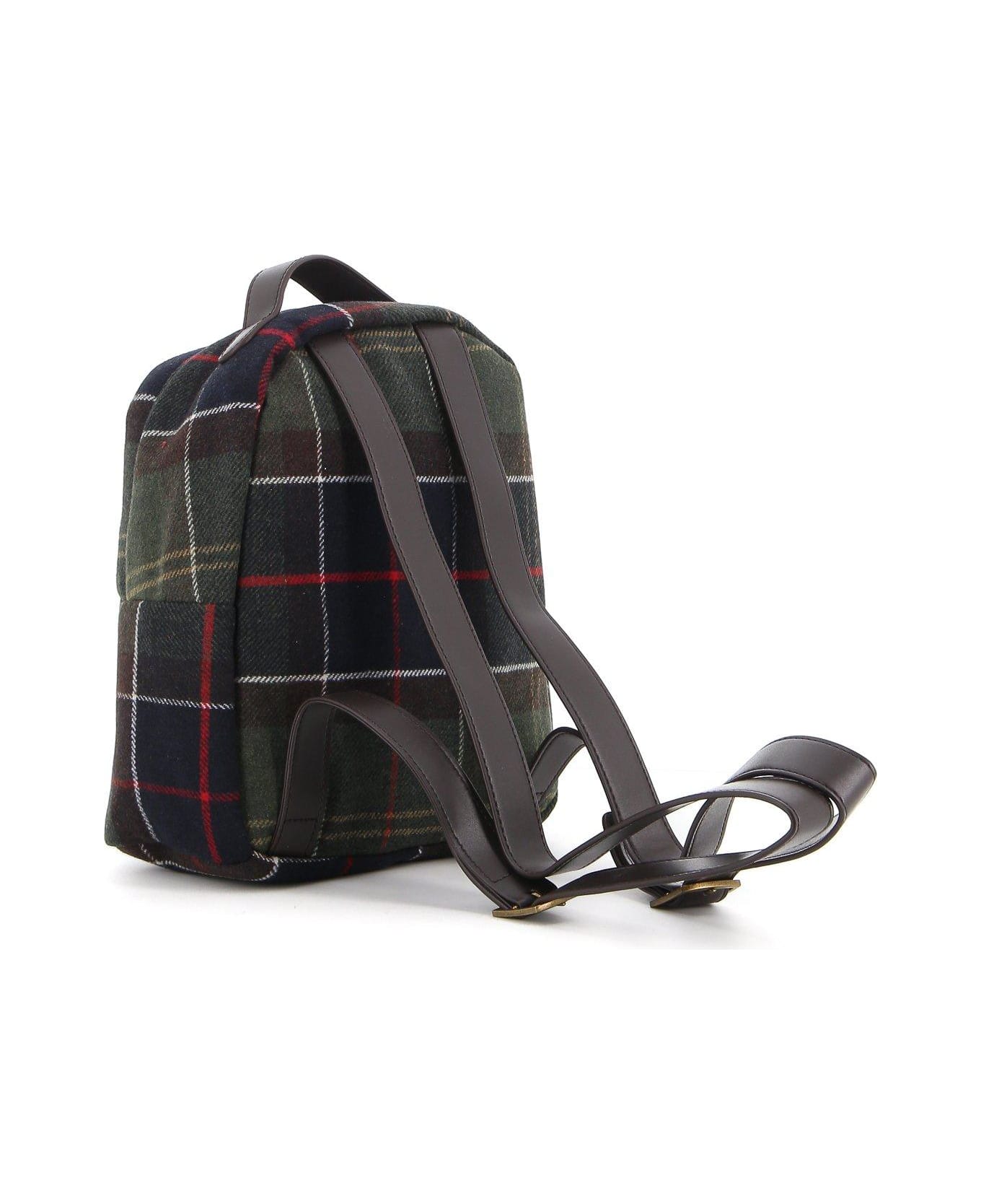 Barbour Caley Tartan Backpack - Verde