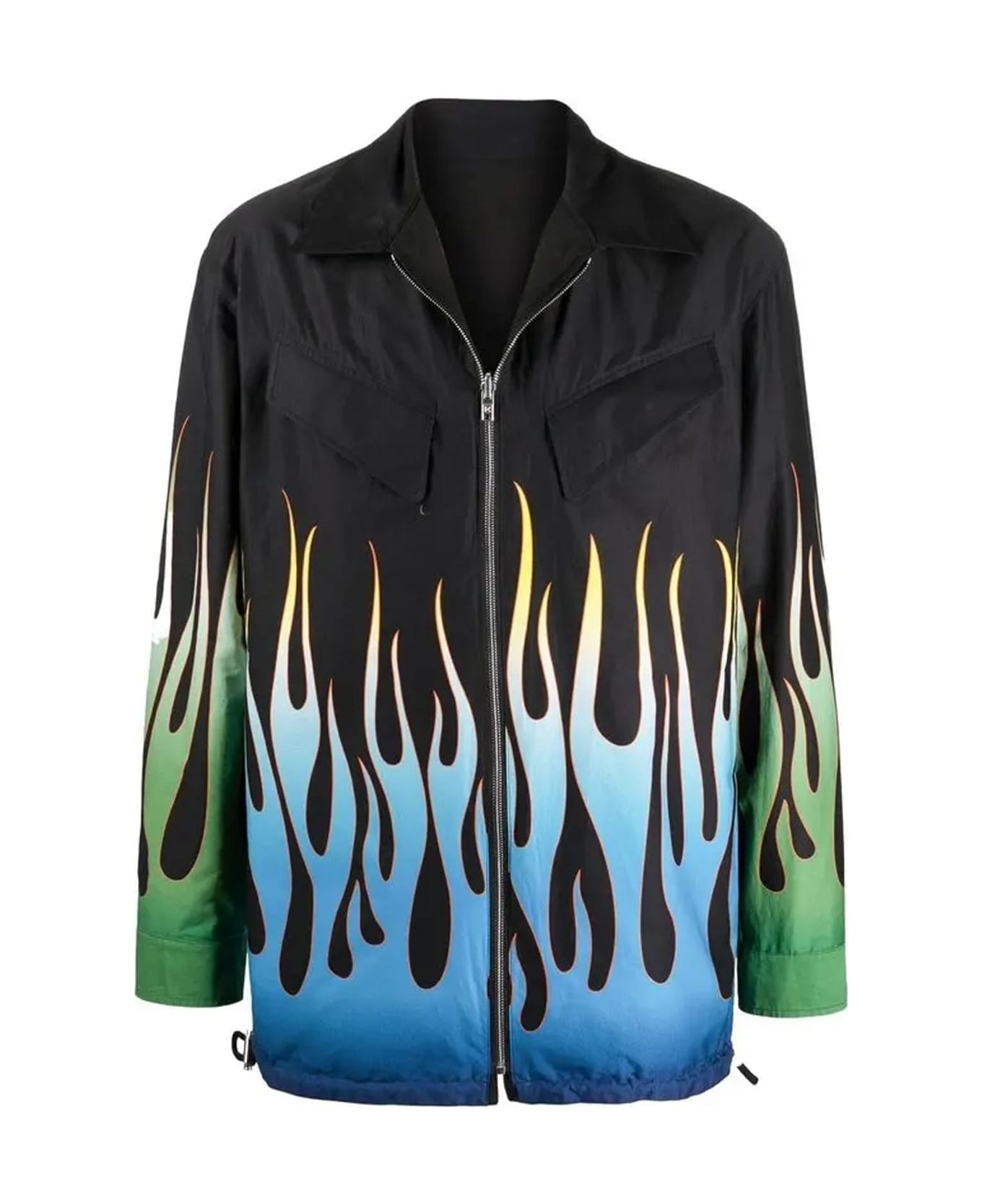 Kenzo Flame Print Reversible Jacket - Black