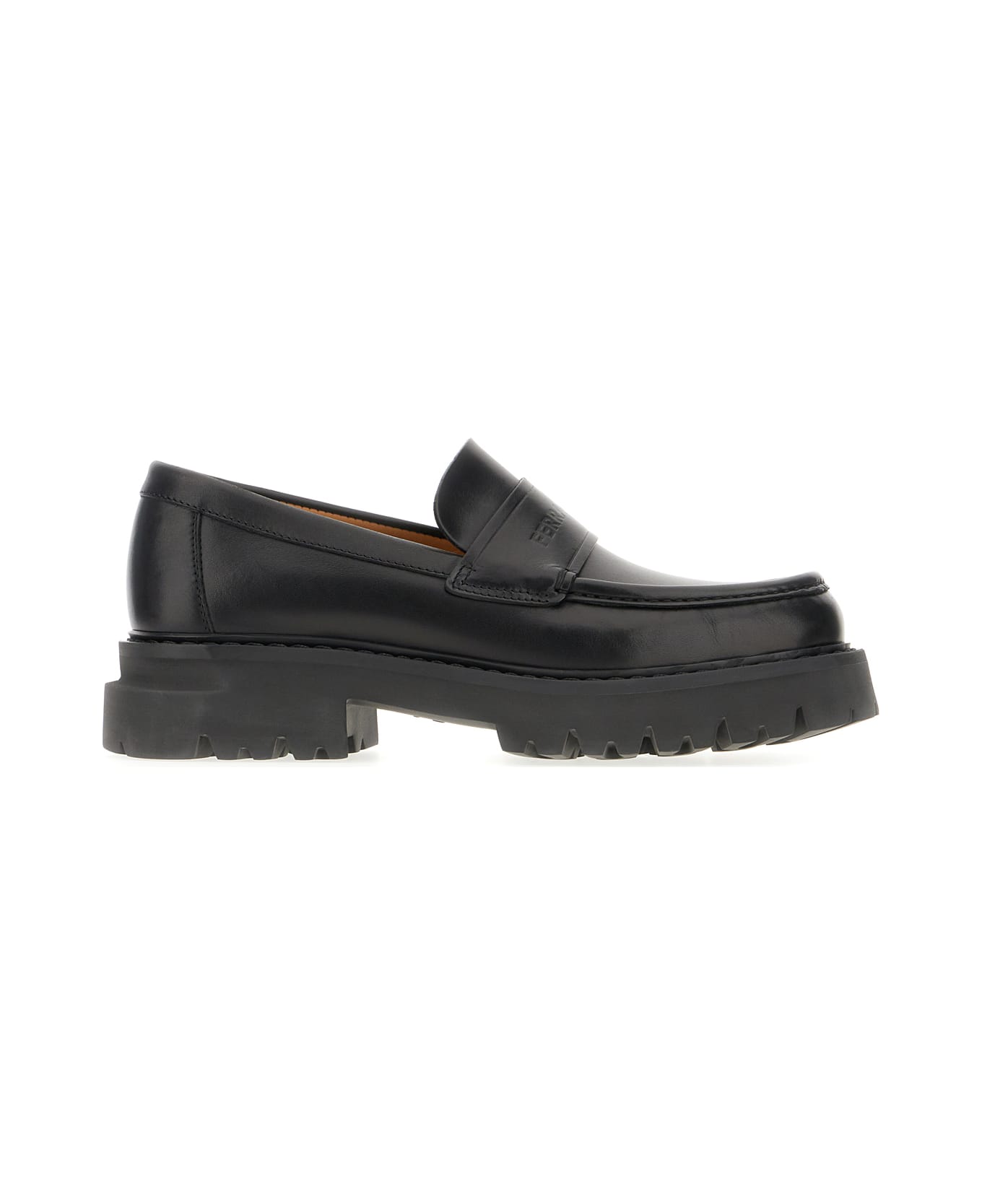 Ferragamo Black Leather Loafers - NERO NEW BISCOTTO