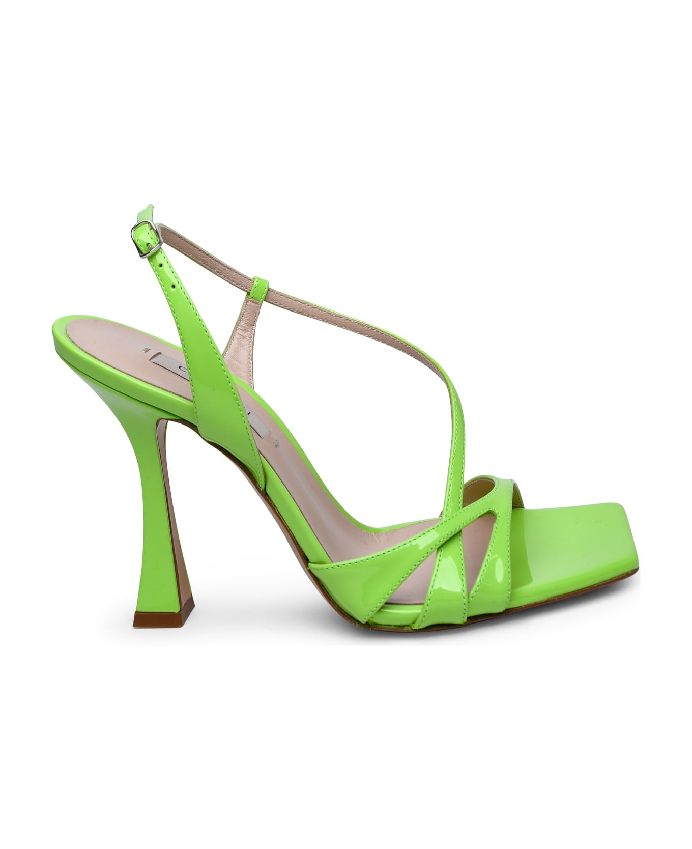 Casadei 'geraldine' Spirulina Leather Sandals - Green