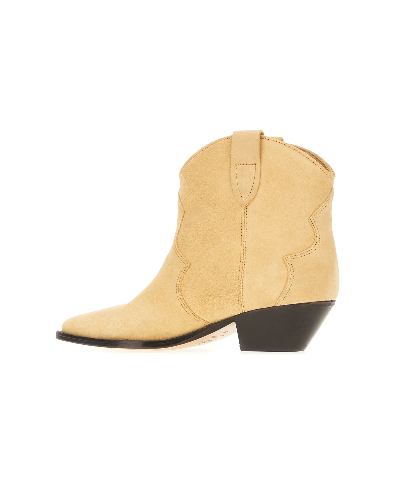 Isabel Marant Cream Suede Dewina Ankle Boots - Beige