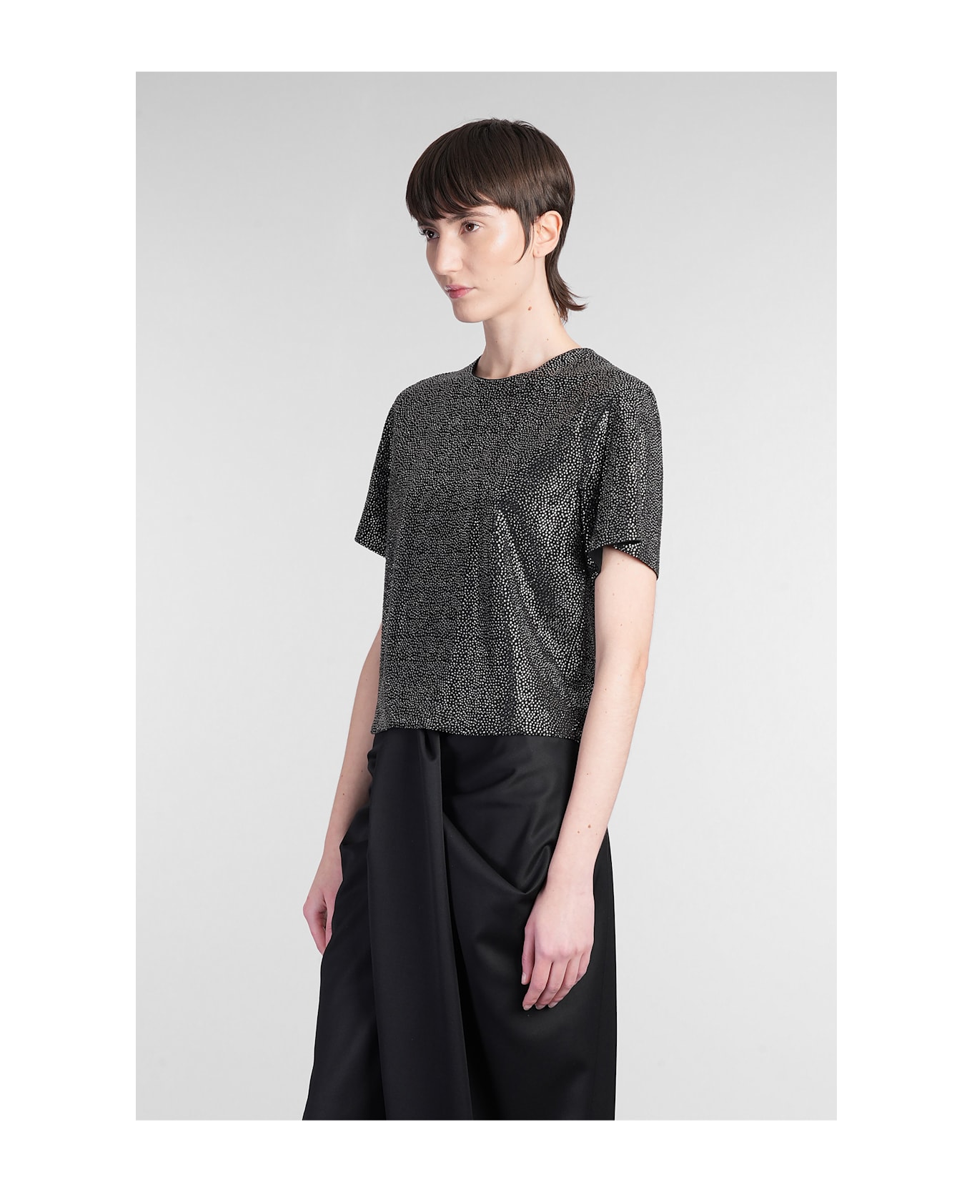 Giuseppe di Morabito T-shirt In Black Viscose - black