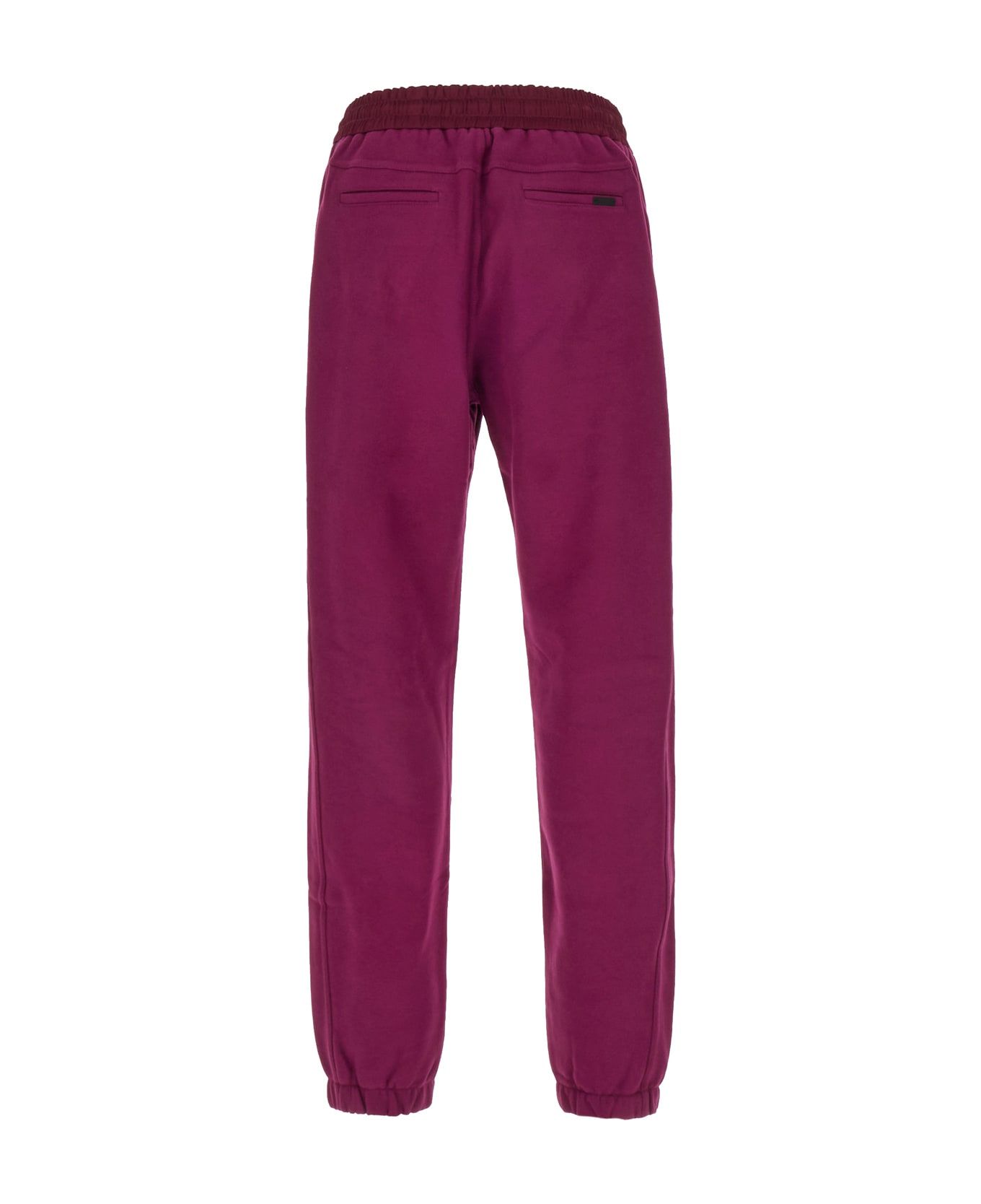 Saint Laurent Tyrian Purple Cotton Joggers - FUCHSIA