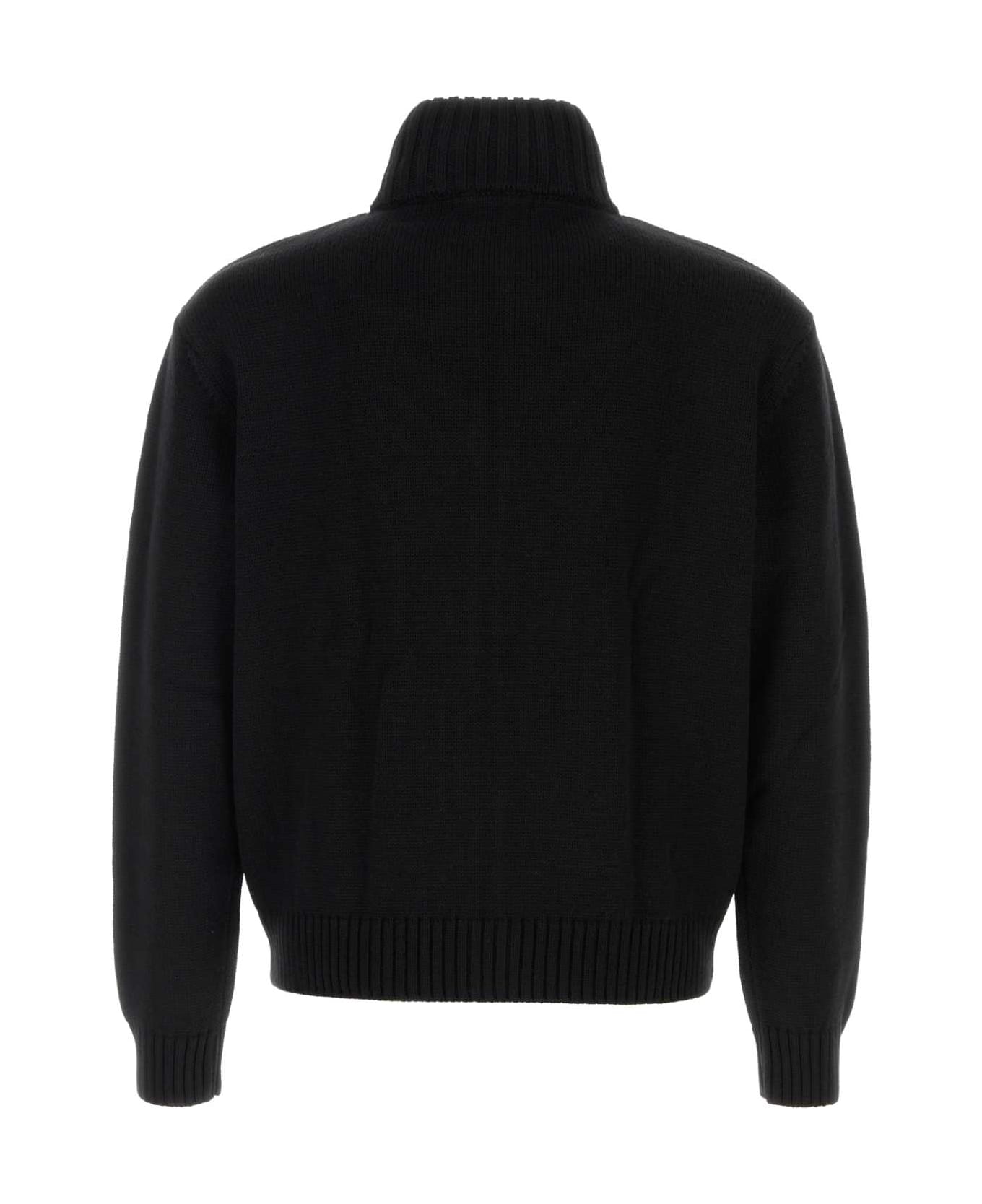 Gimaguas Black Wool And Acrylic Alonso Cardigan - BLACK