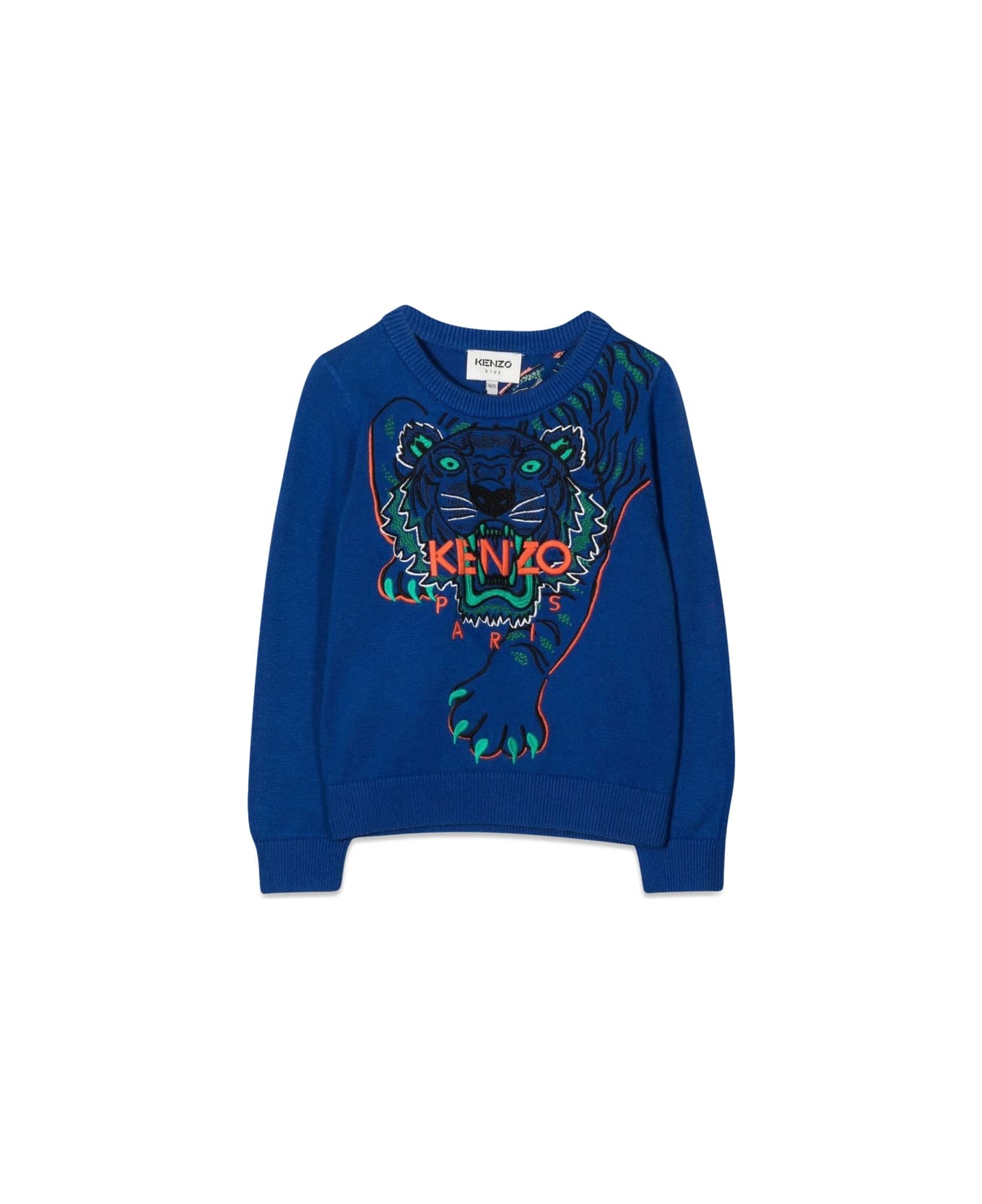Kenzo Kids Tiger Crewneck Sweater - BLUE
