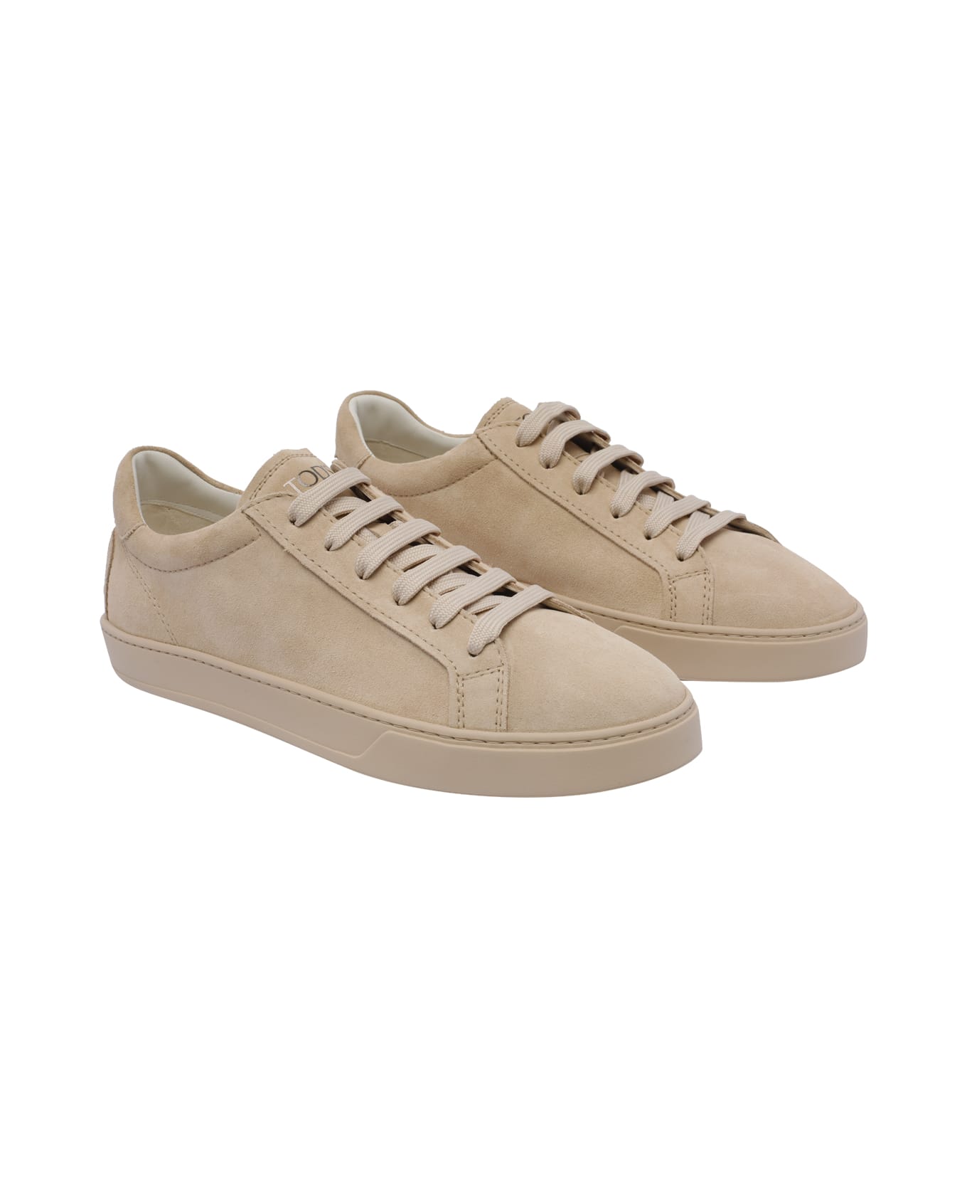 Tod
s Suede Leather Sneakers - Beige