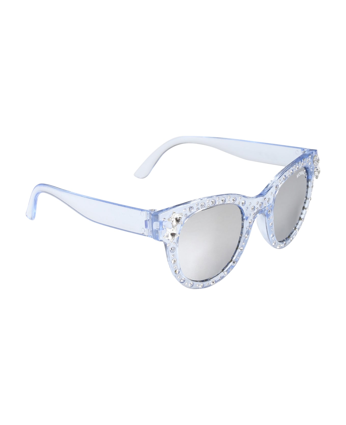 Monnalisa Sky Blue Sunglasses For Girl - Light Blue アクセサリー＆ギフト