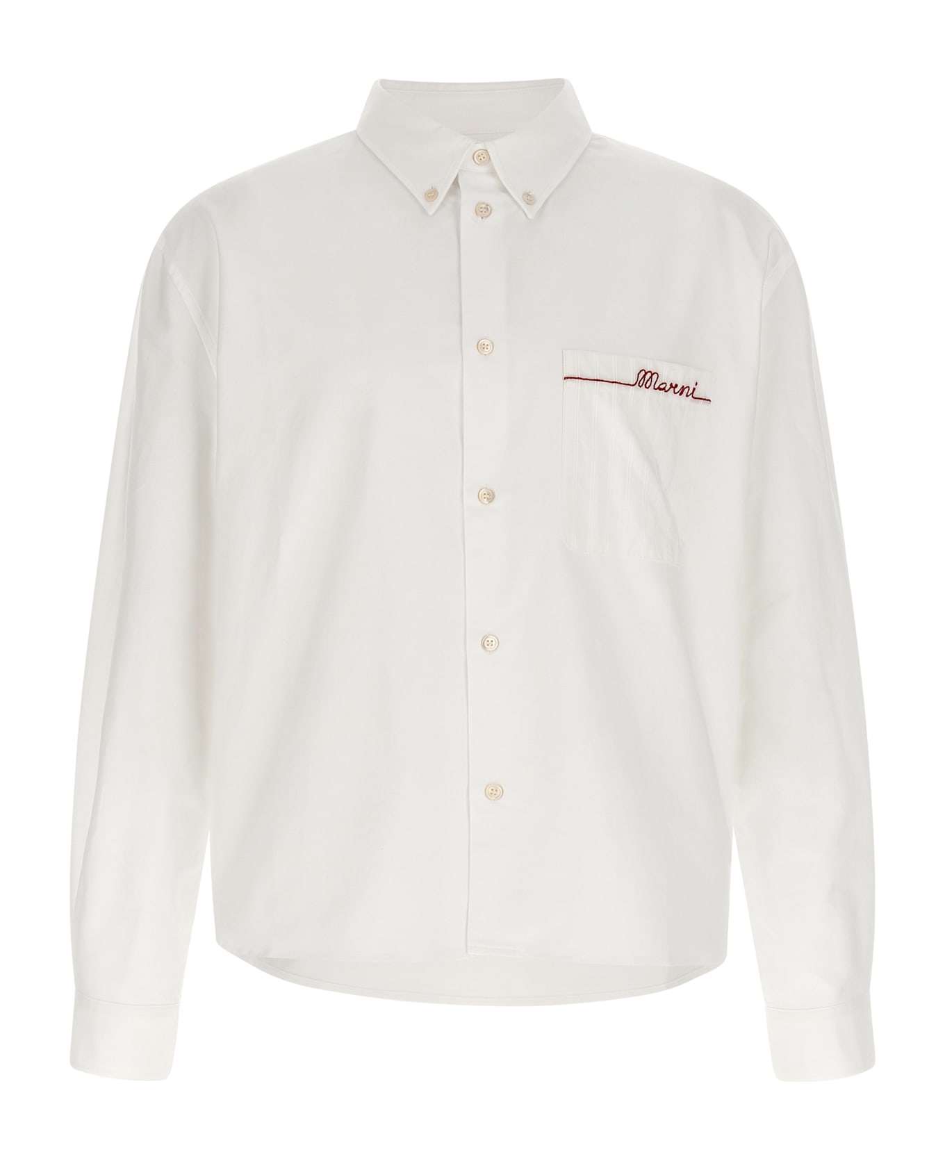 Marni Embroidery Shirt - White