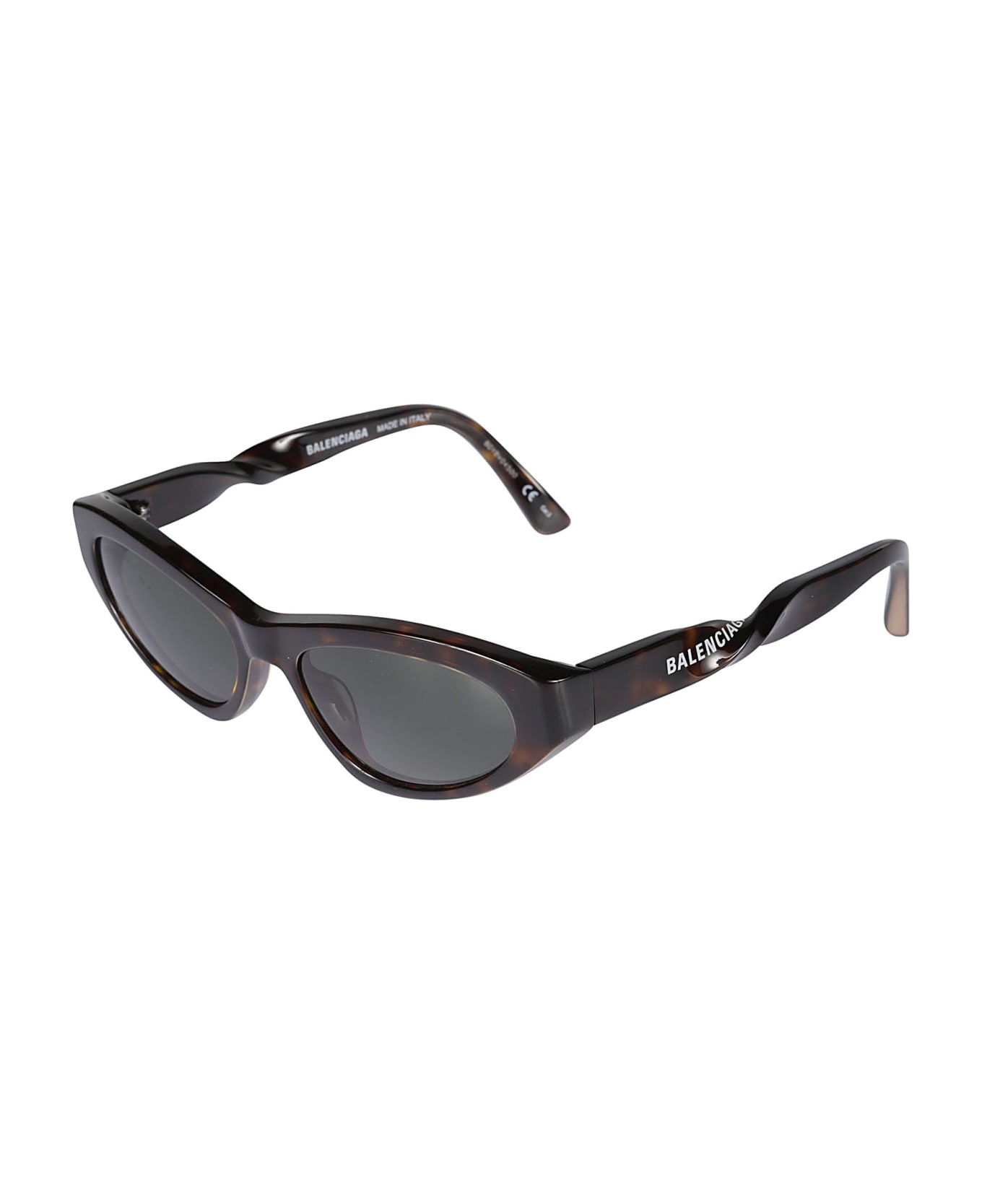 Balenciaga Eyewear Twist Logo Print Sunglasses - Nero