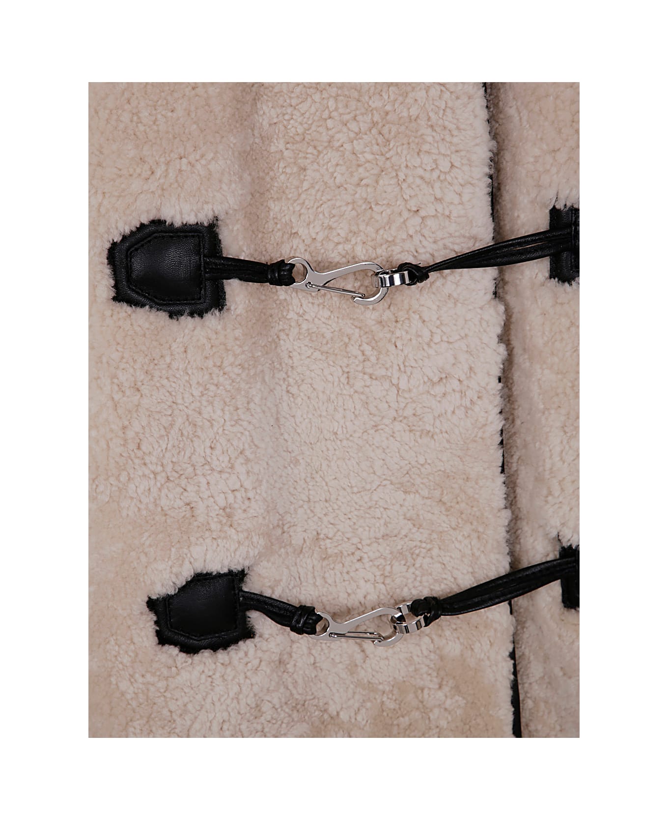 Totême Teddy Shearling Clasp Jacket - Off White