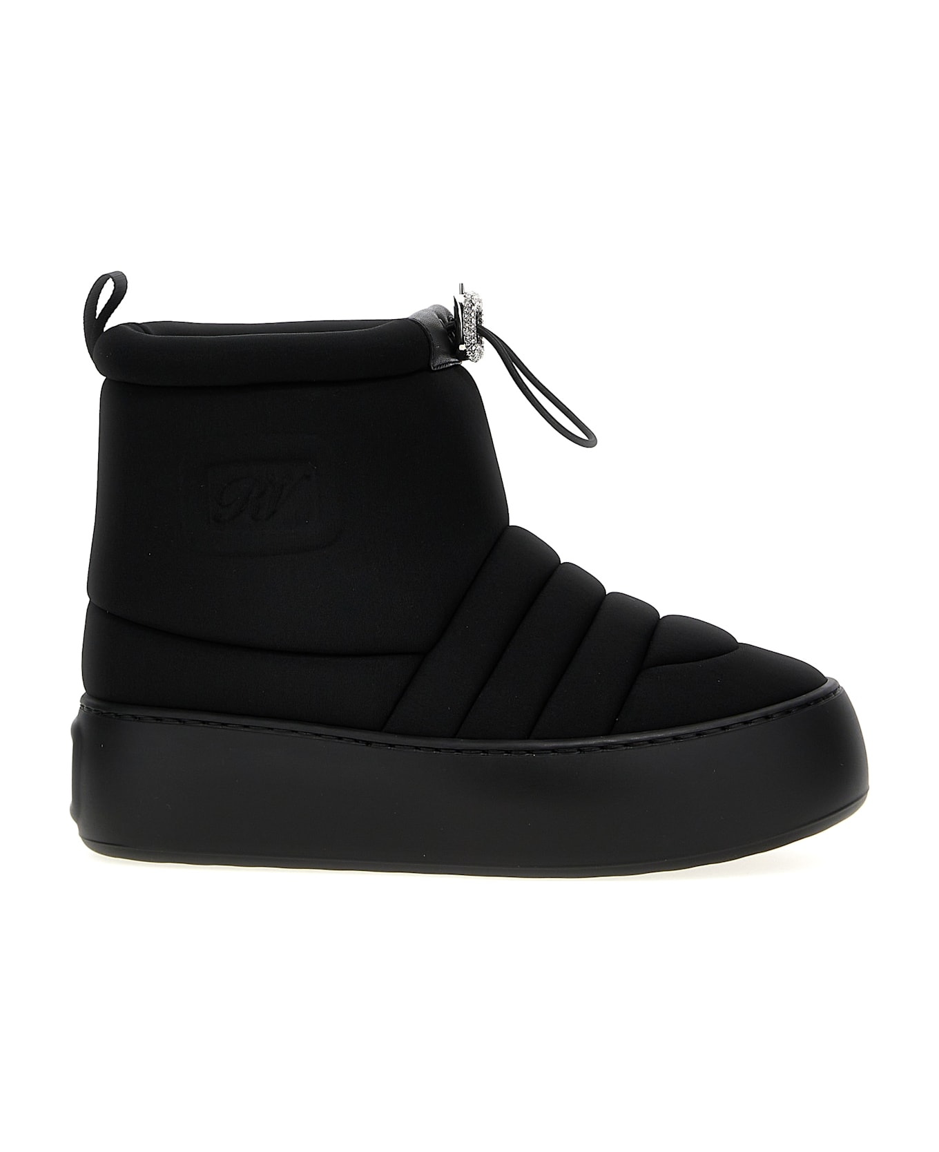 Roger Vivier 'viv Winter Puffy' Ankle Boots - Black