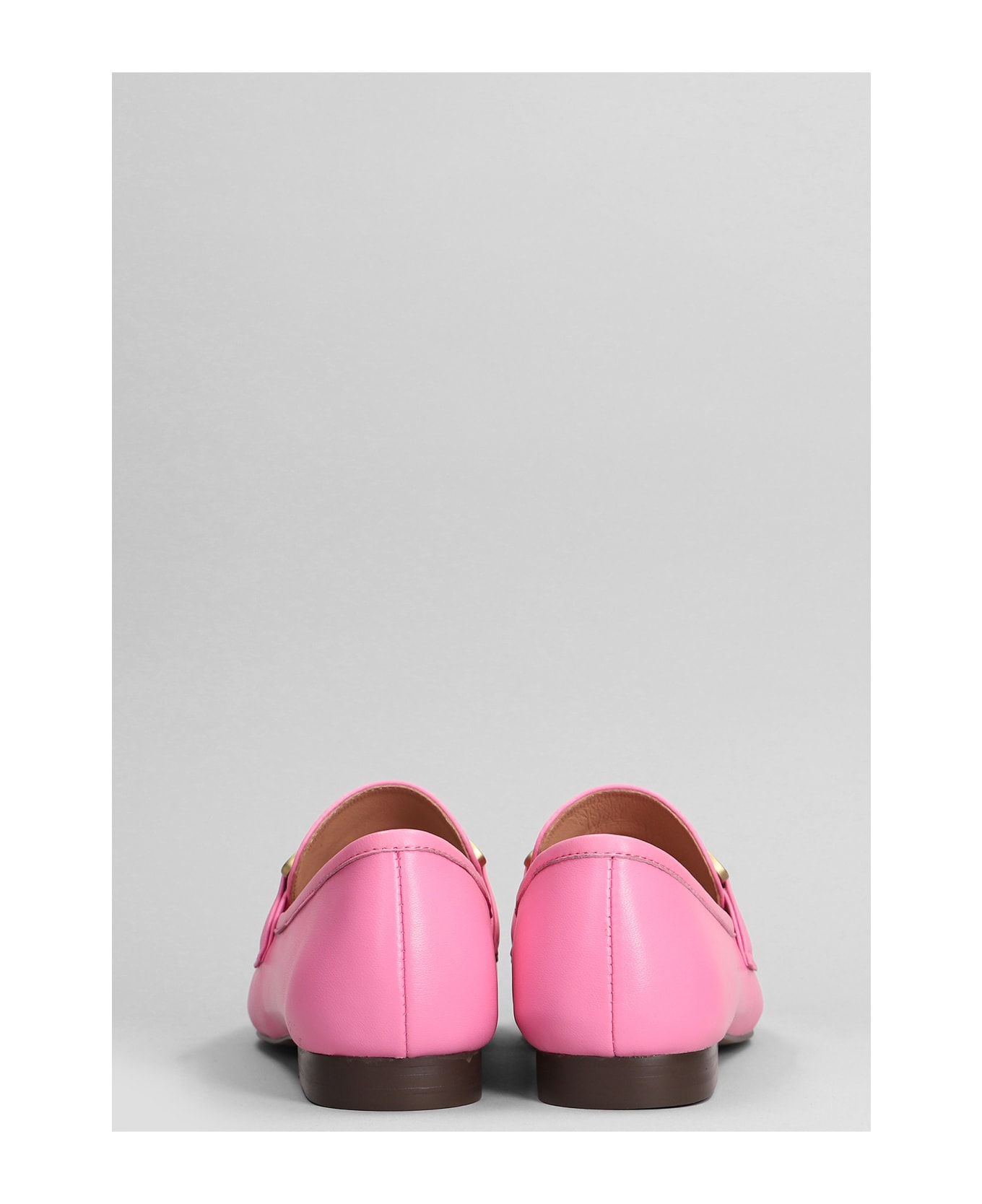 Bibi Lou Zagreb Ii Loafers In Rose-pink Leather - rose-pink フラットシューズ