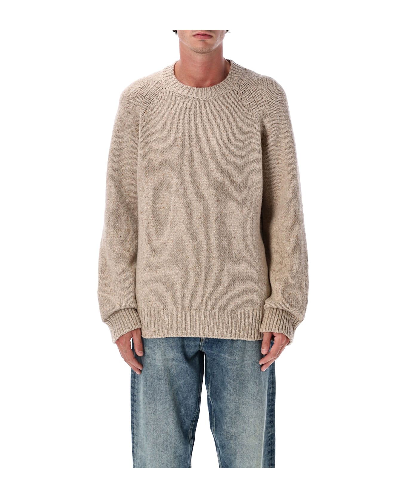 A.P.C. Harris Crewneck Wool Jumper - BEIGE