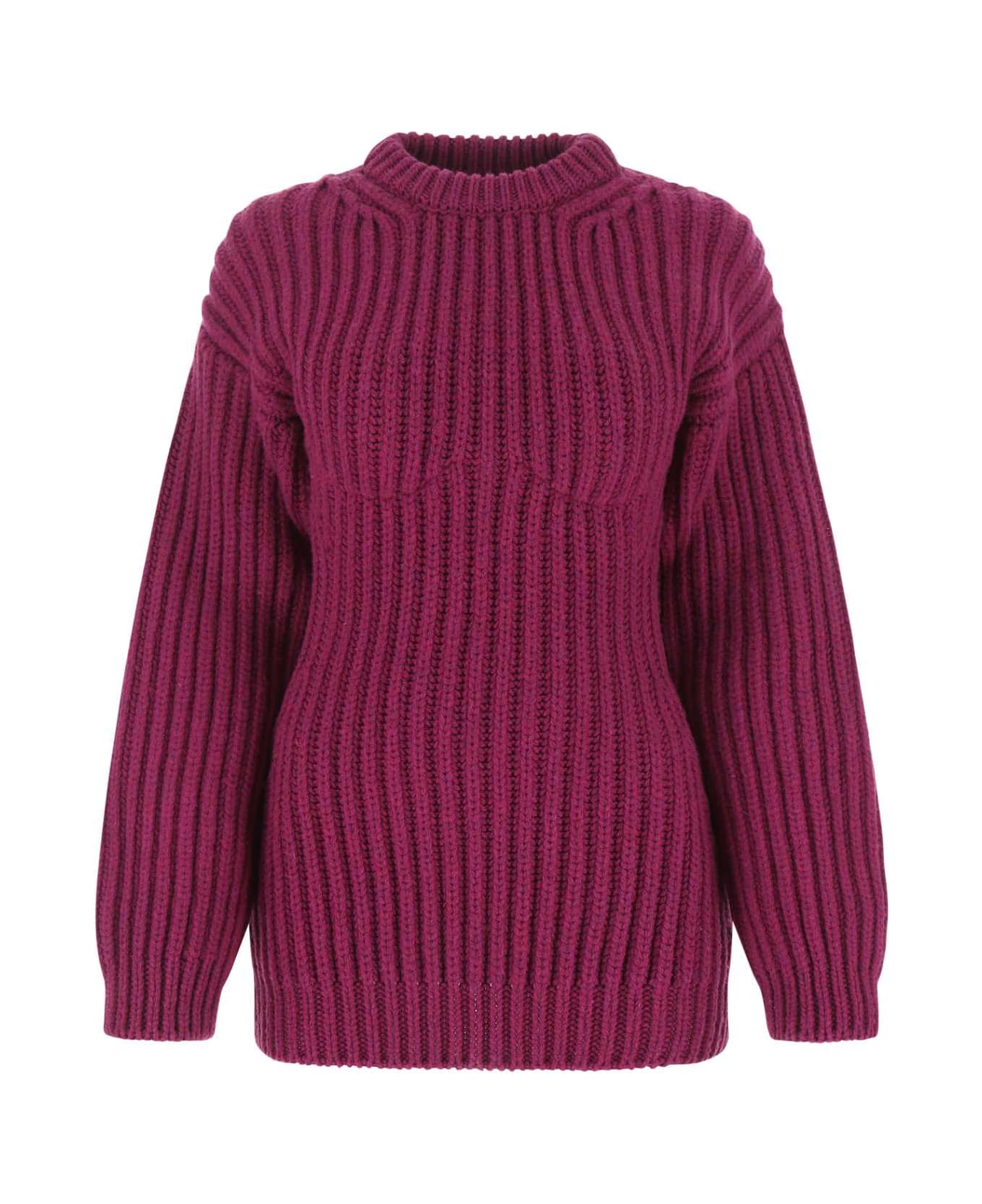 Prada Tyrian Purple Wool Sweater - F0030 ニットウェア