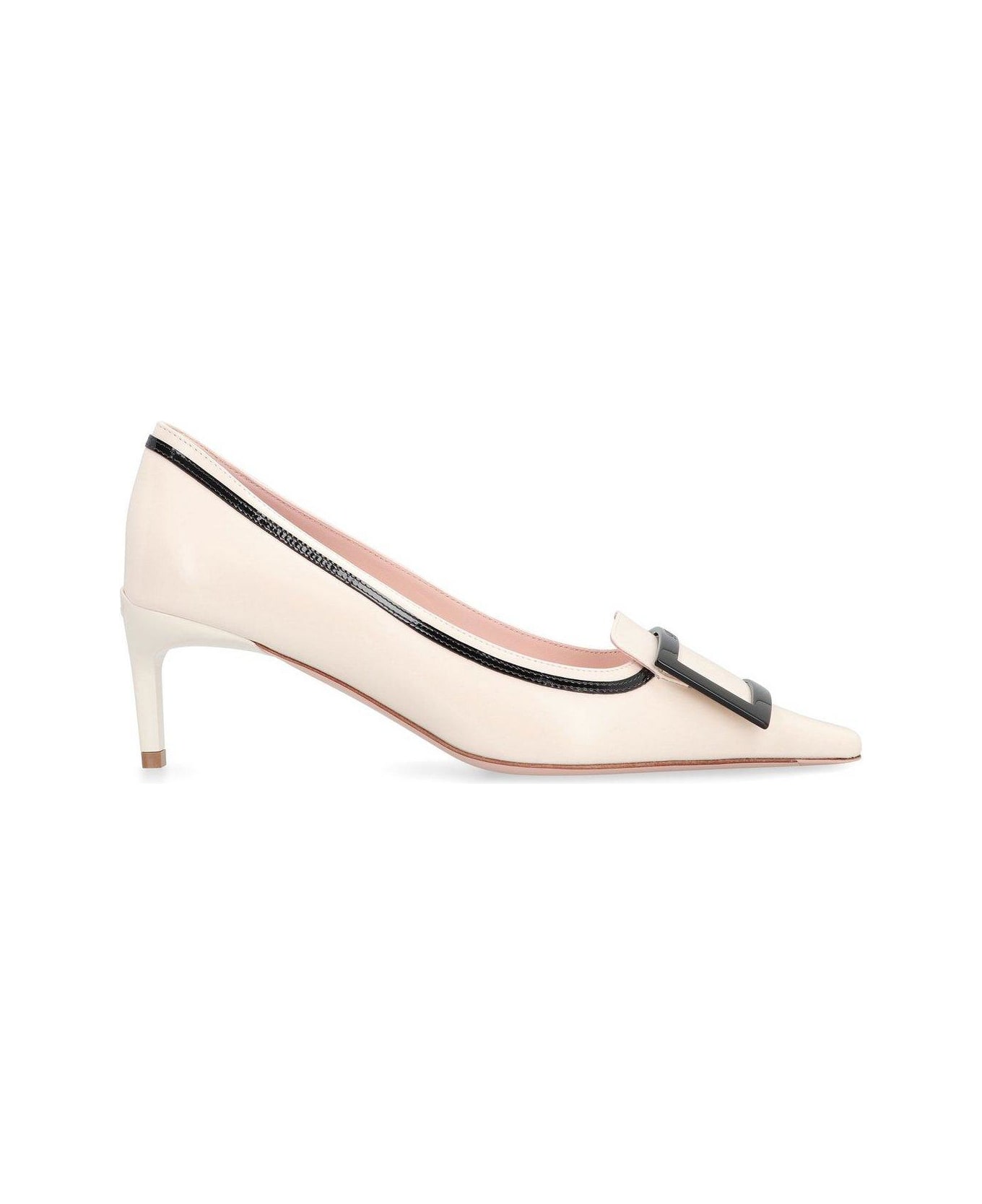 Roger Vivier Viv Canard Leather Pumps - White