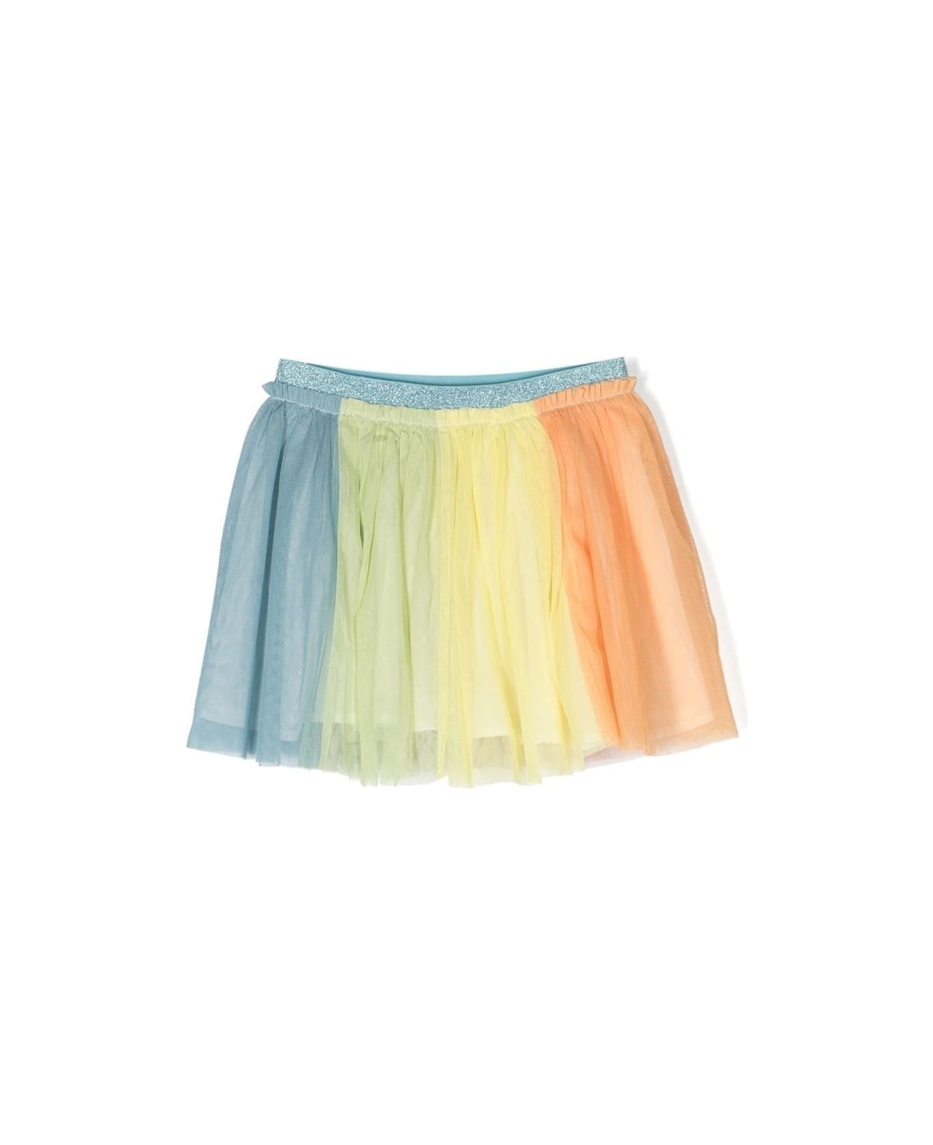 Stella McCartney Kids Tutù-skirt With Metallic Waistband Multicolor In Tulle Girl - Multicolor