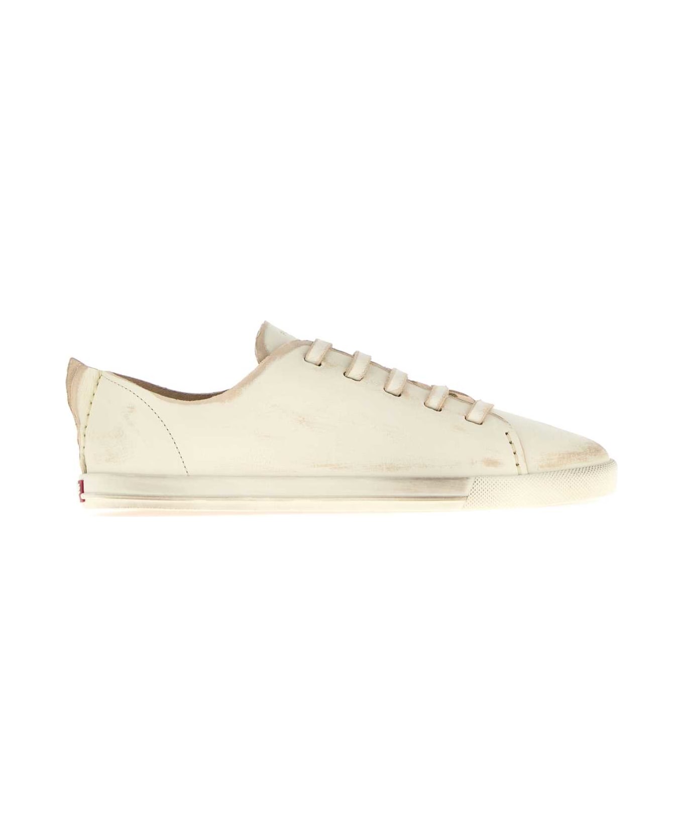 Prada White Leather Sneakers - TALCO スニーカー