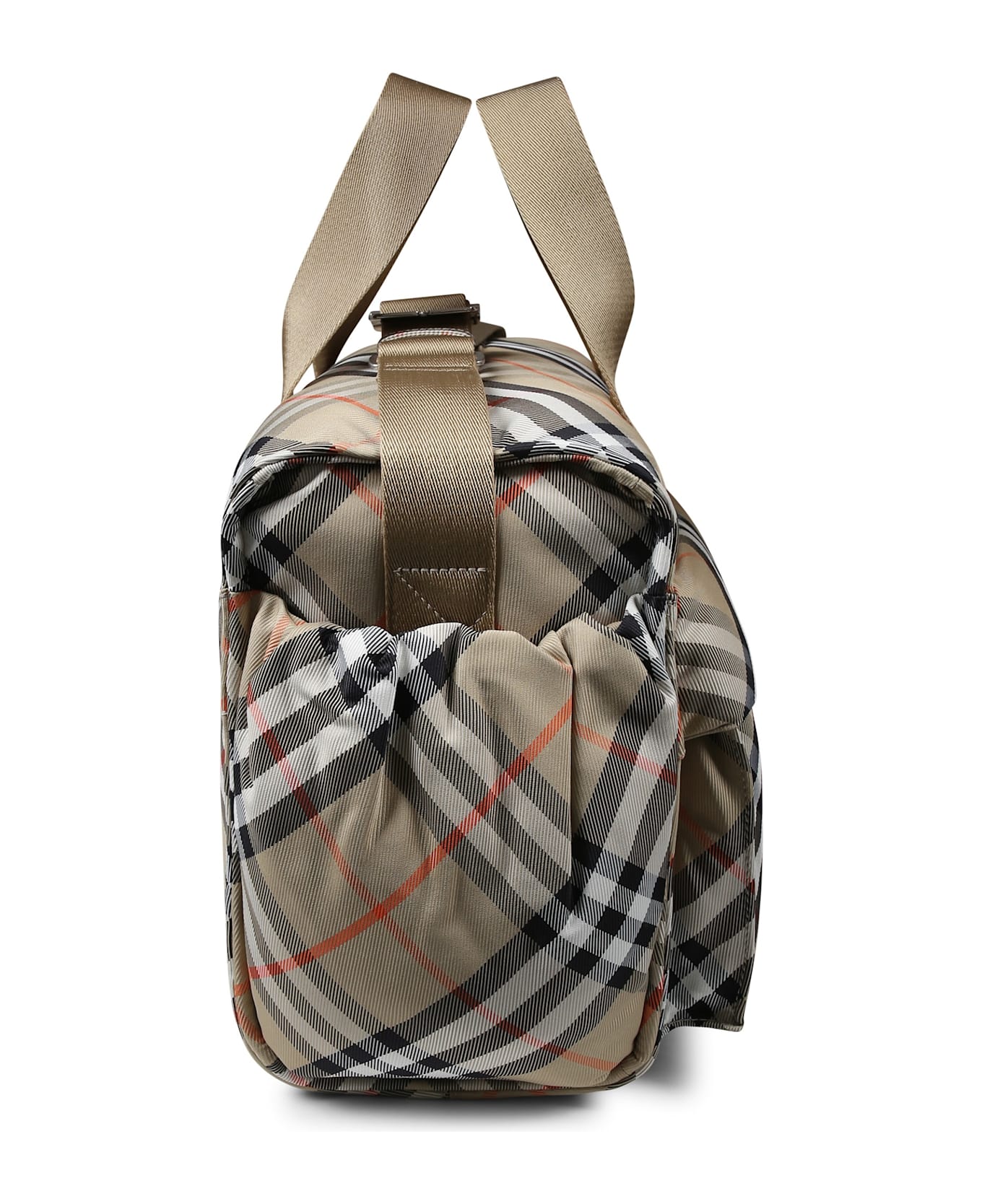 Burberry Beige Changing Bag For Babykids With Vintage Check - Beige