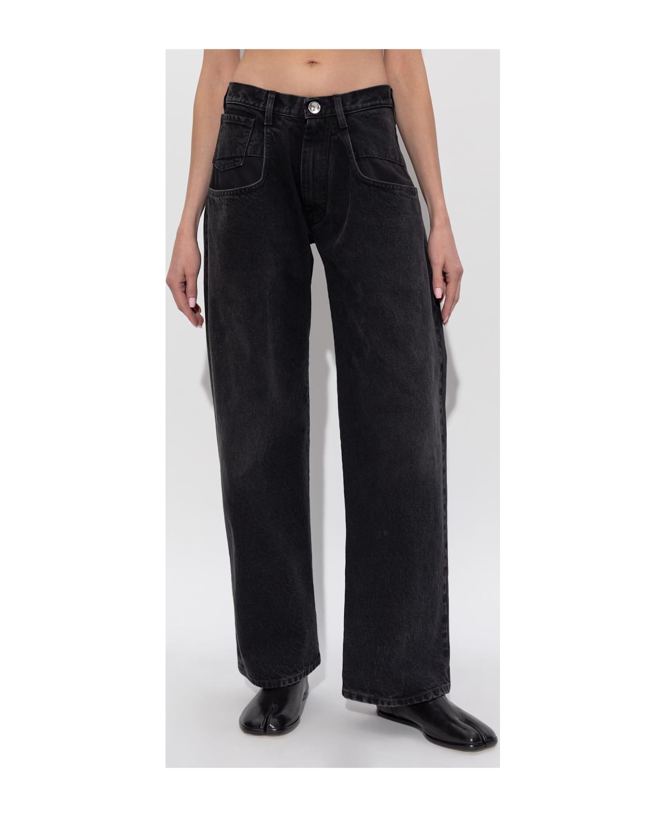 Maison Margiela Jeans With Logo - Black