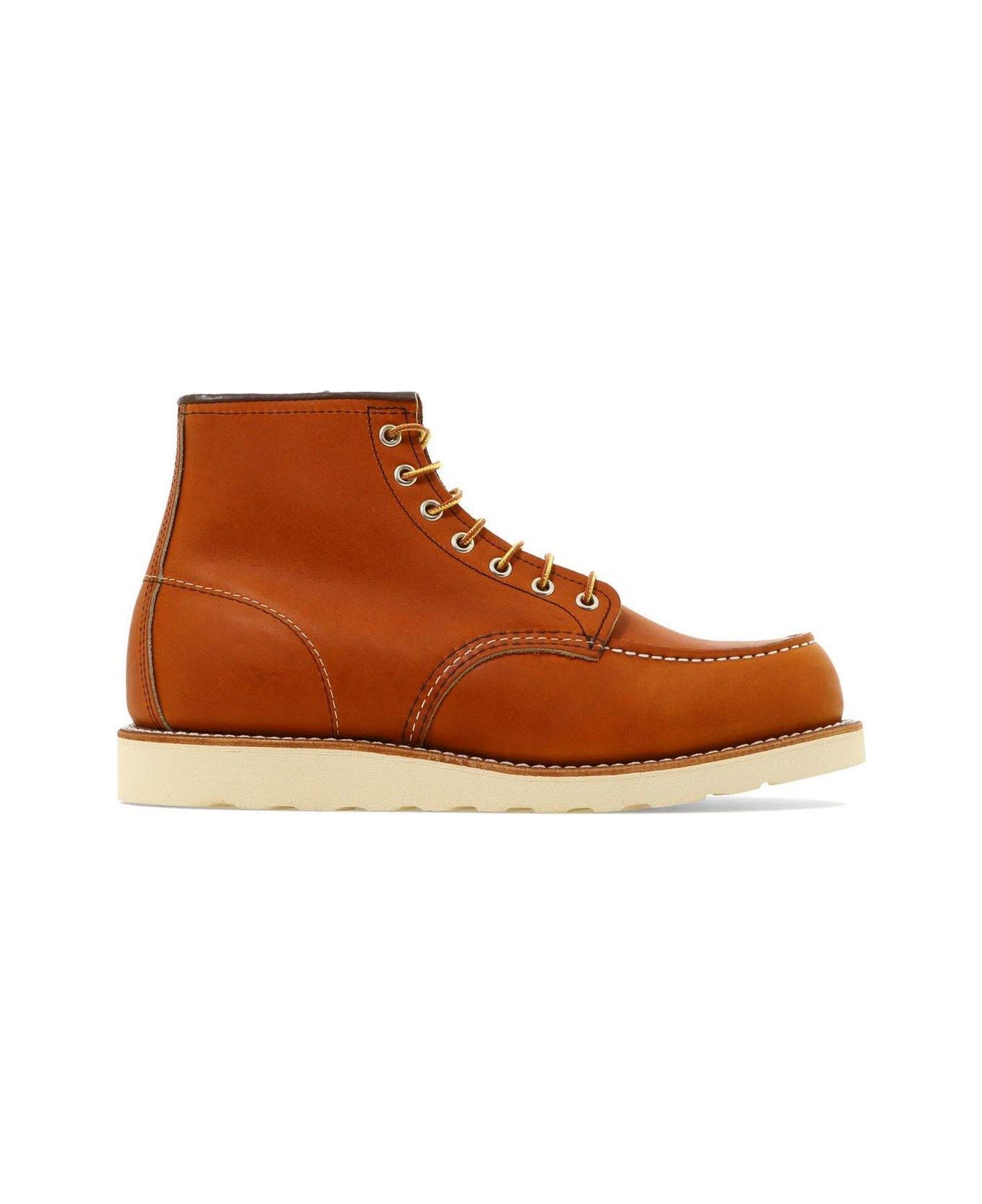 Red Wing Moc Lace-up Boots - Leather Brown