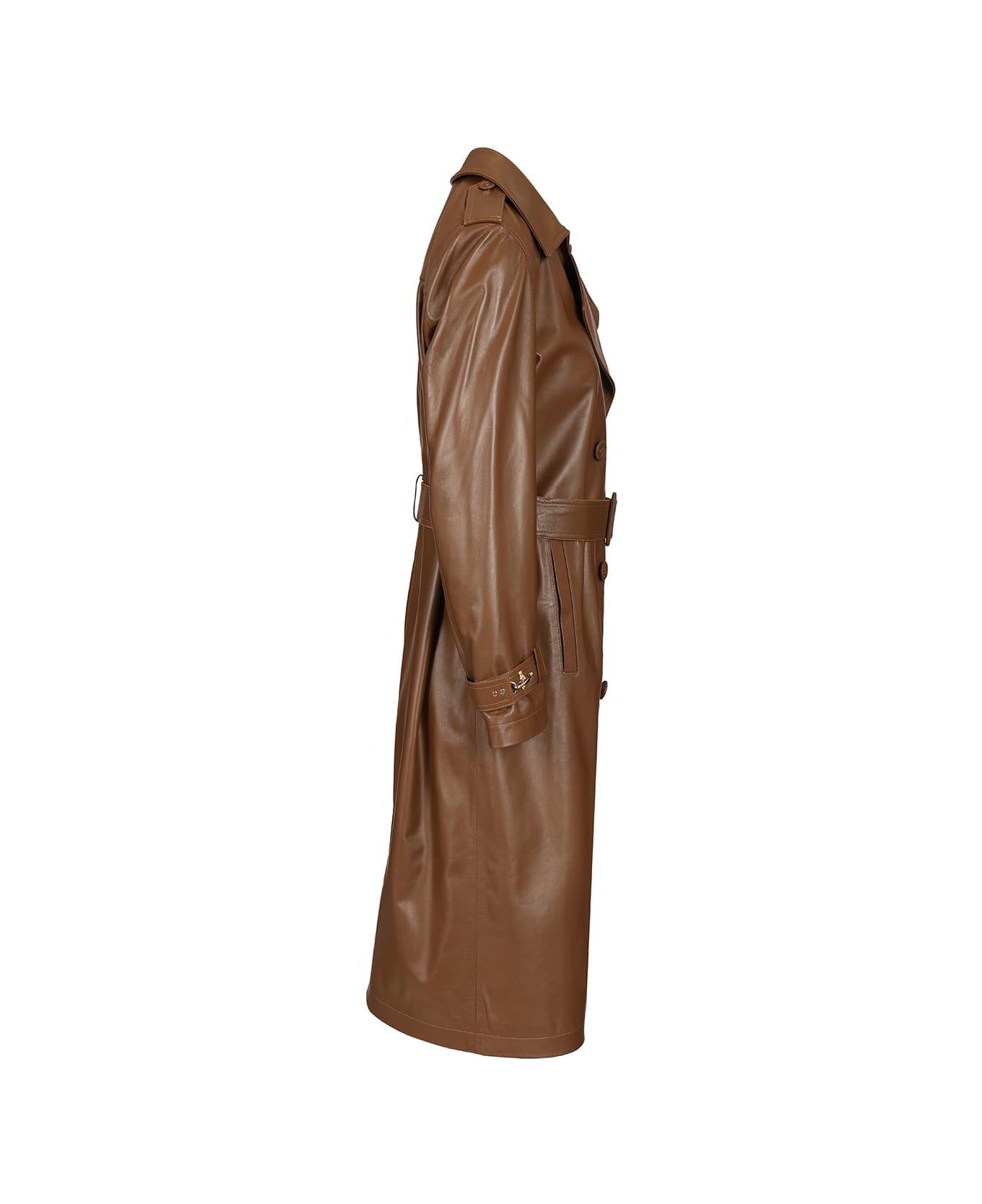 Fay Double-breasted Trench Coat - Brown