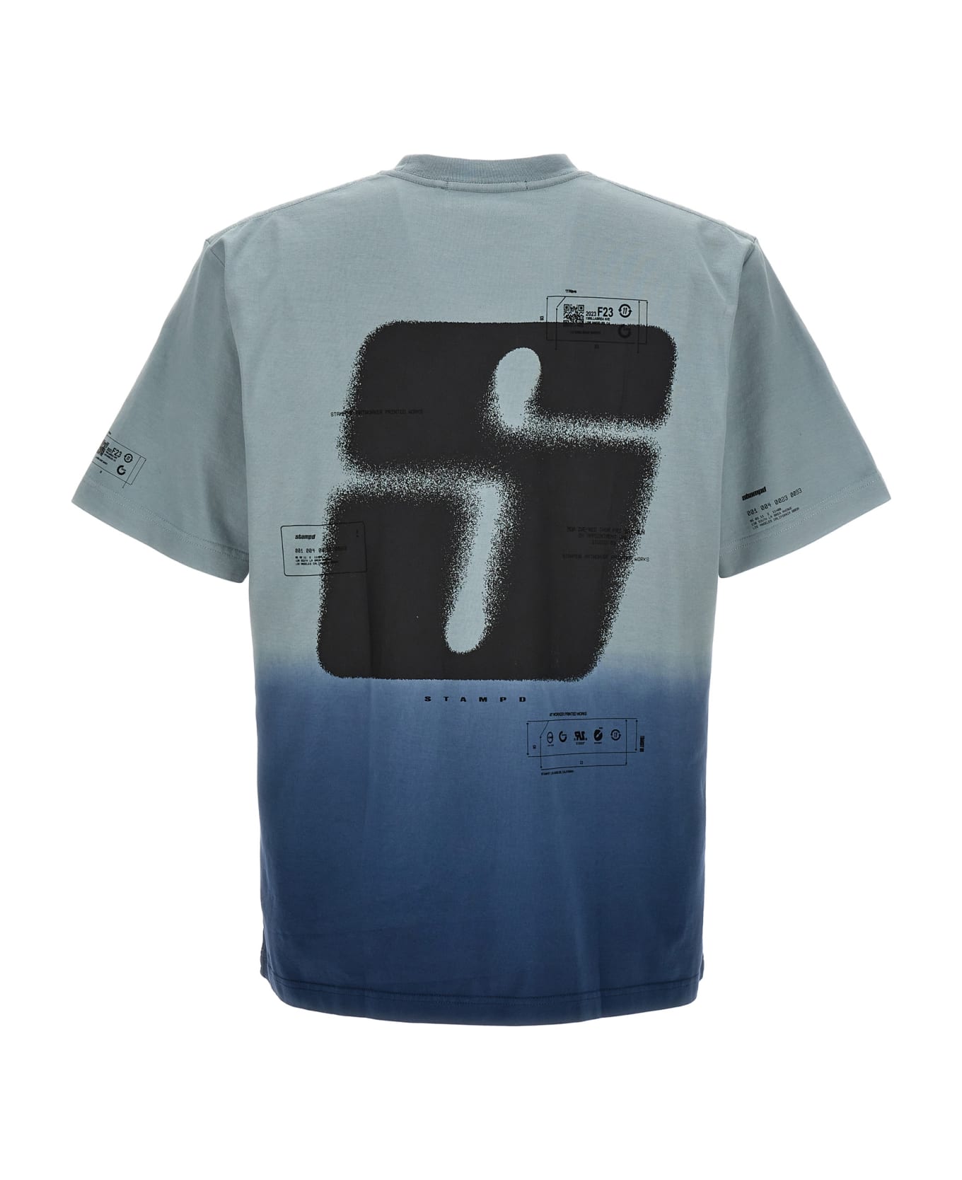 Stampd 'elevation Transit' T-shirt - Light Blue シャツ