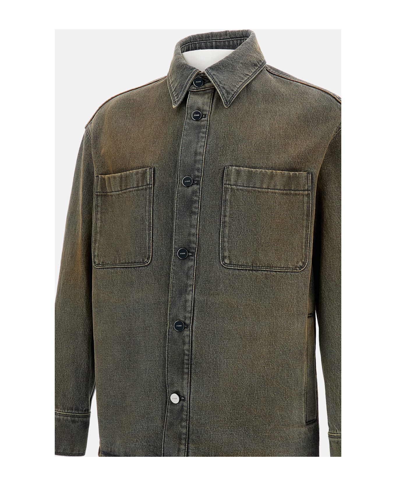 Fendi Heavy Cotton Shirt - Beige