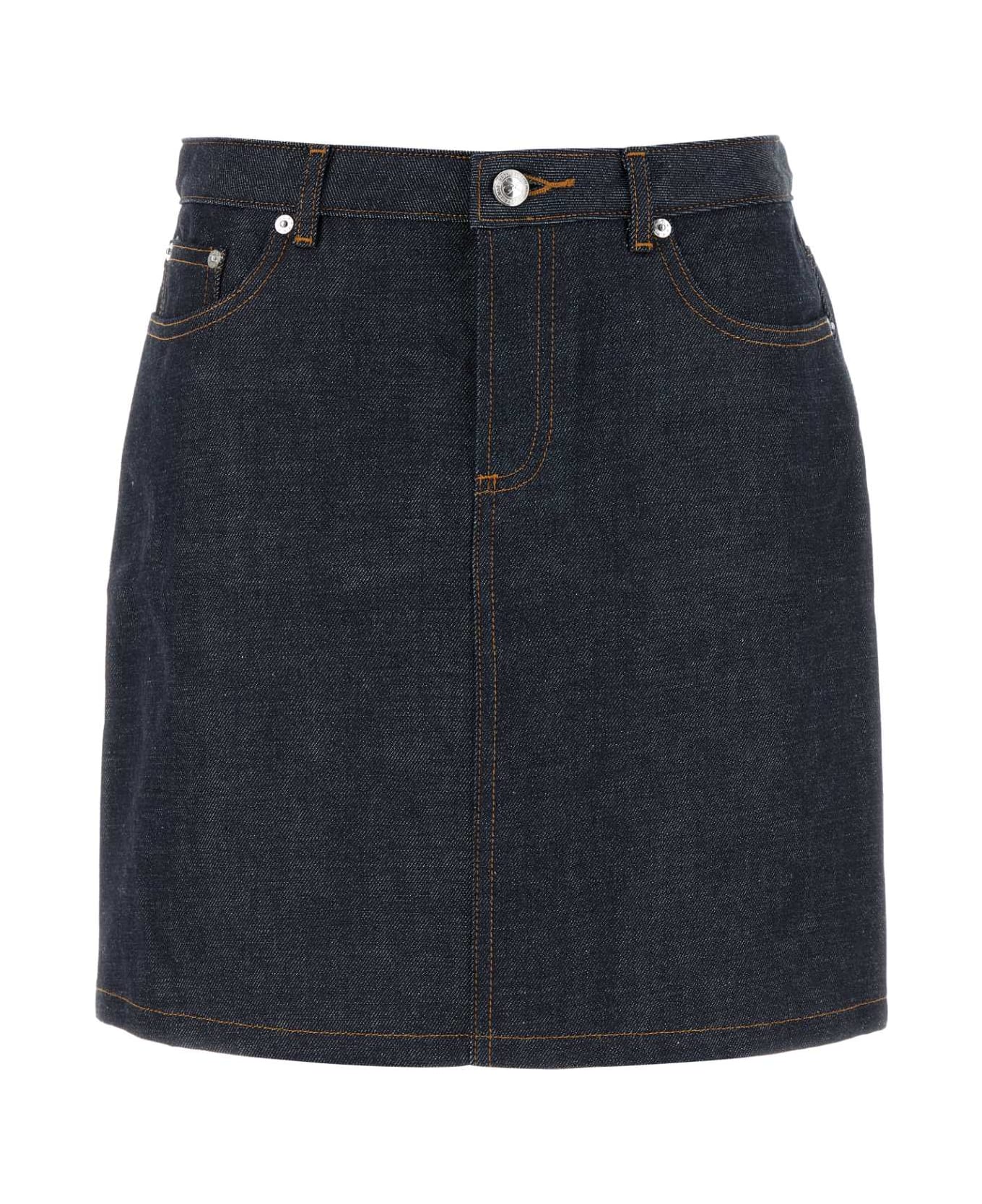 A.P.C. Denim Jupe Mini Skirt - IAI