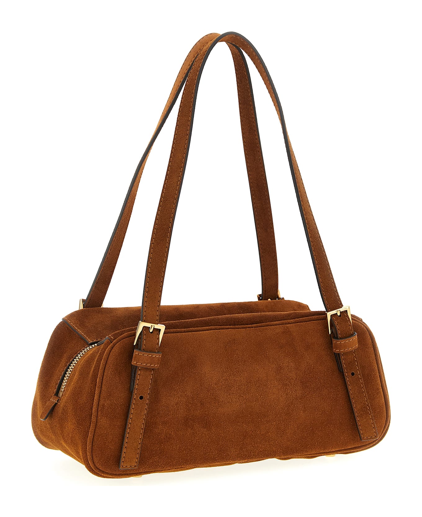 Versace Suede Shoulder Bag - Brown