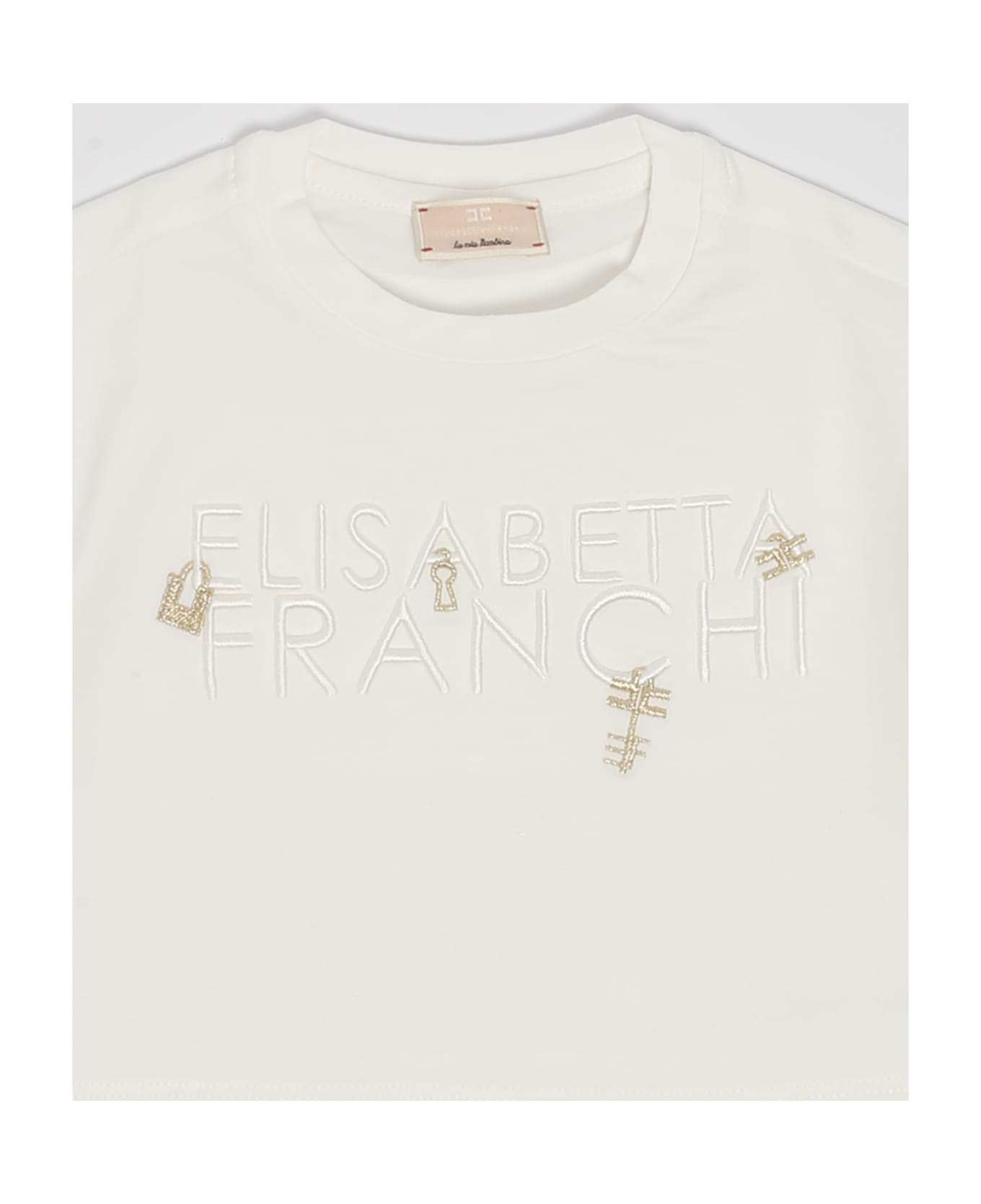 Elisabetta Franchi T-shirt T-shirt - PANNA