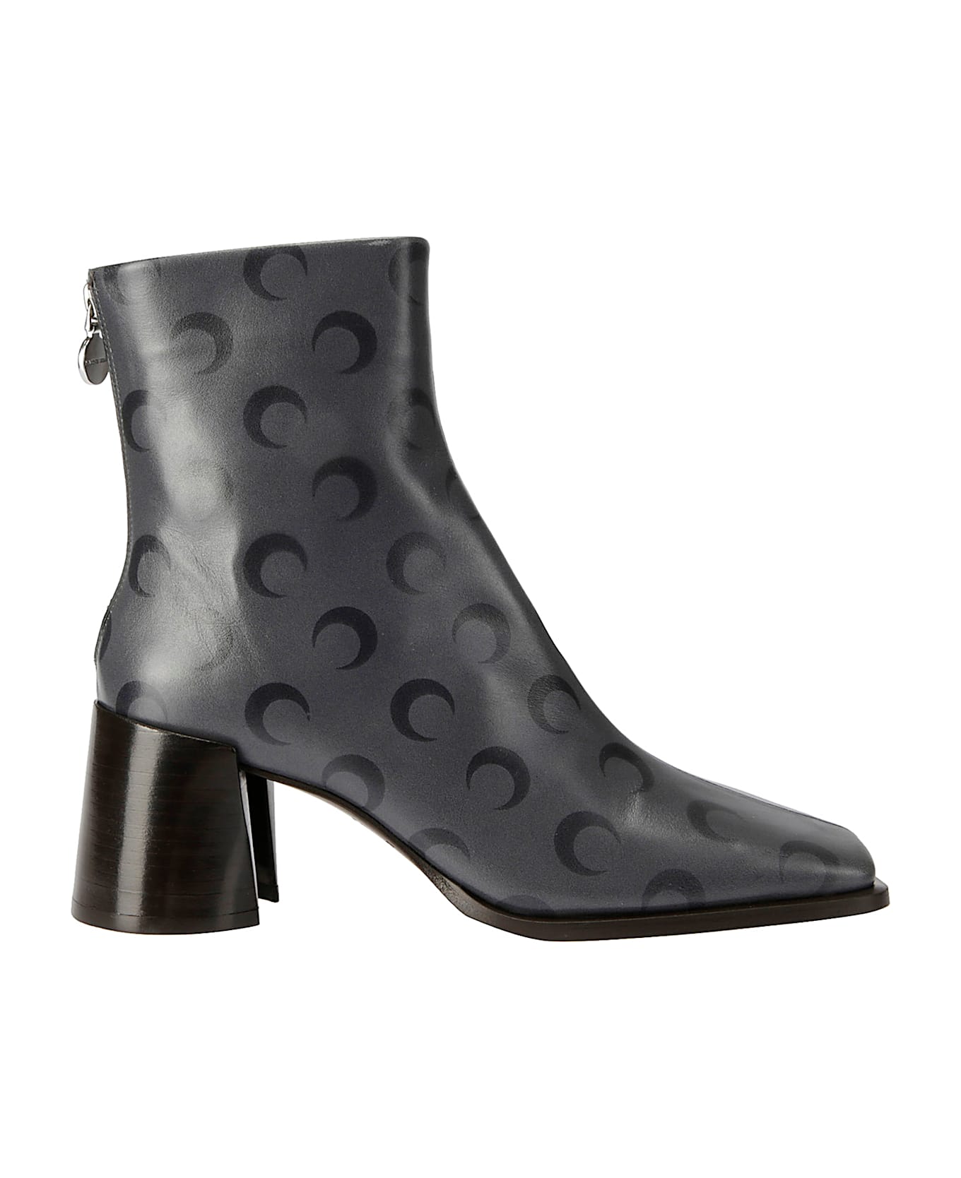 Marine Serre Moon Airbrushed Leather Ms Block - STONE GREY