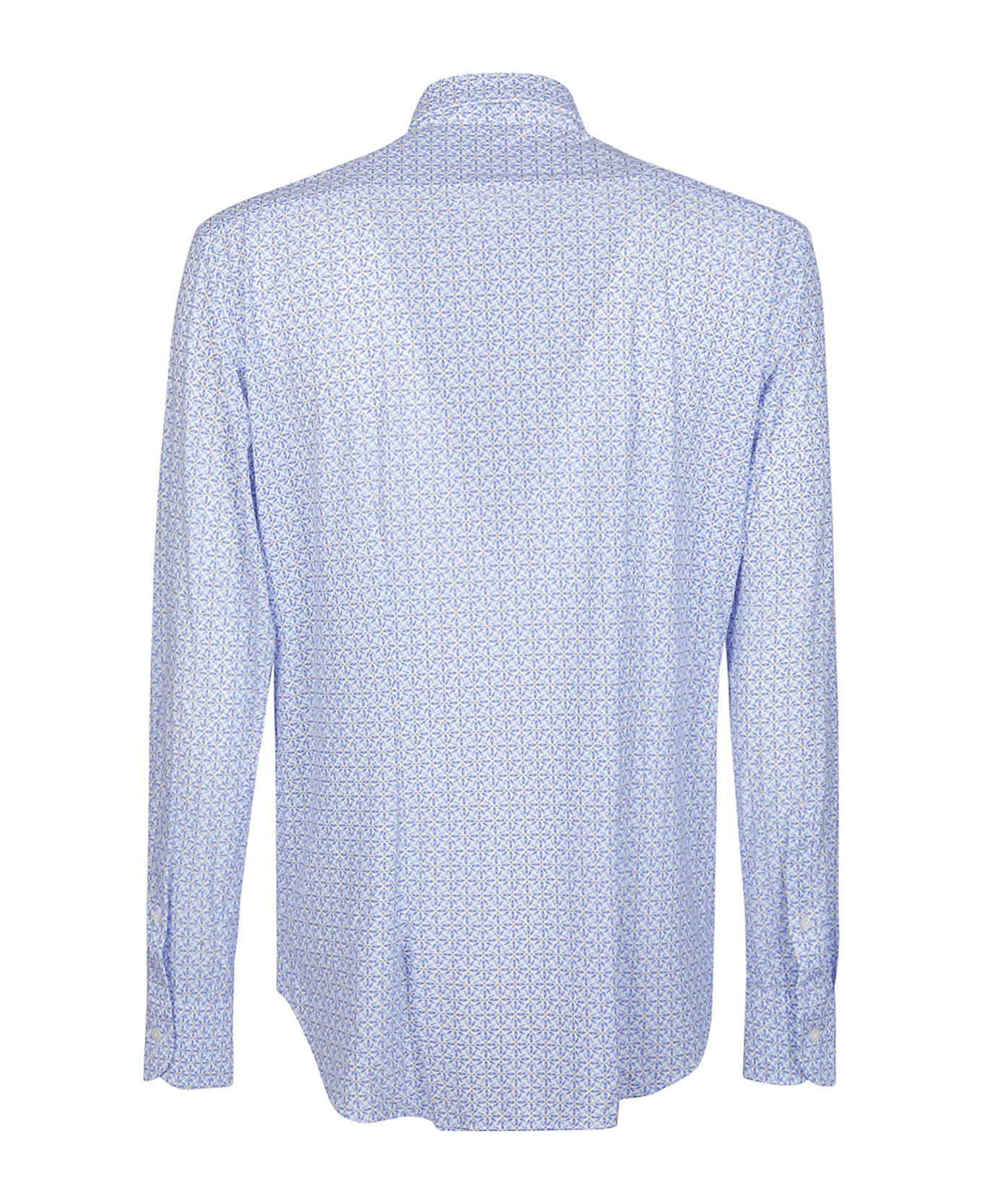 Orian Long Sleeve Slim Shirt - Bianco/azzurro Fantasia シャツ