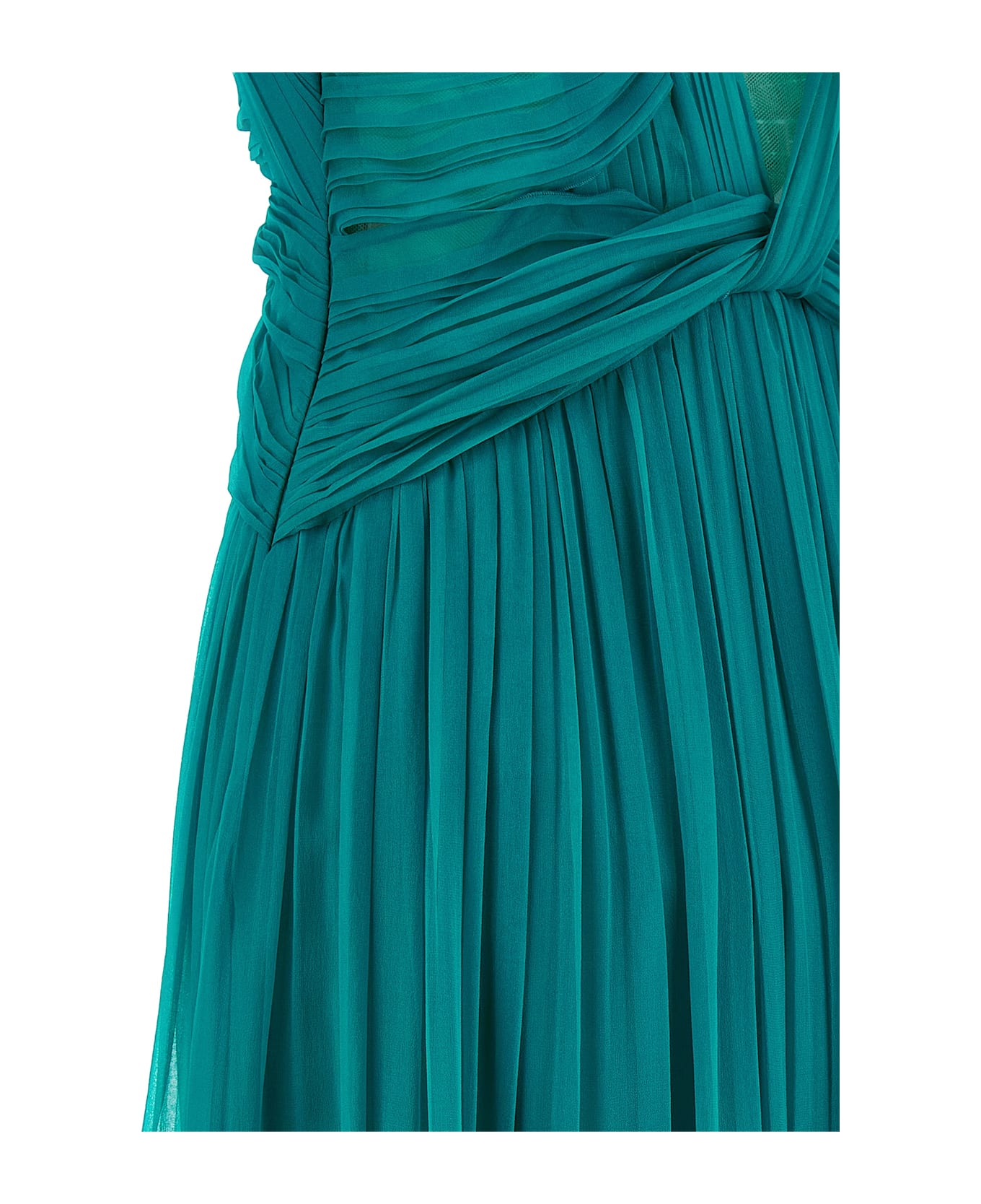 Alberta Ferretti Chiffon Dress - Green