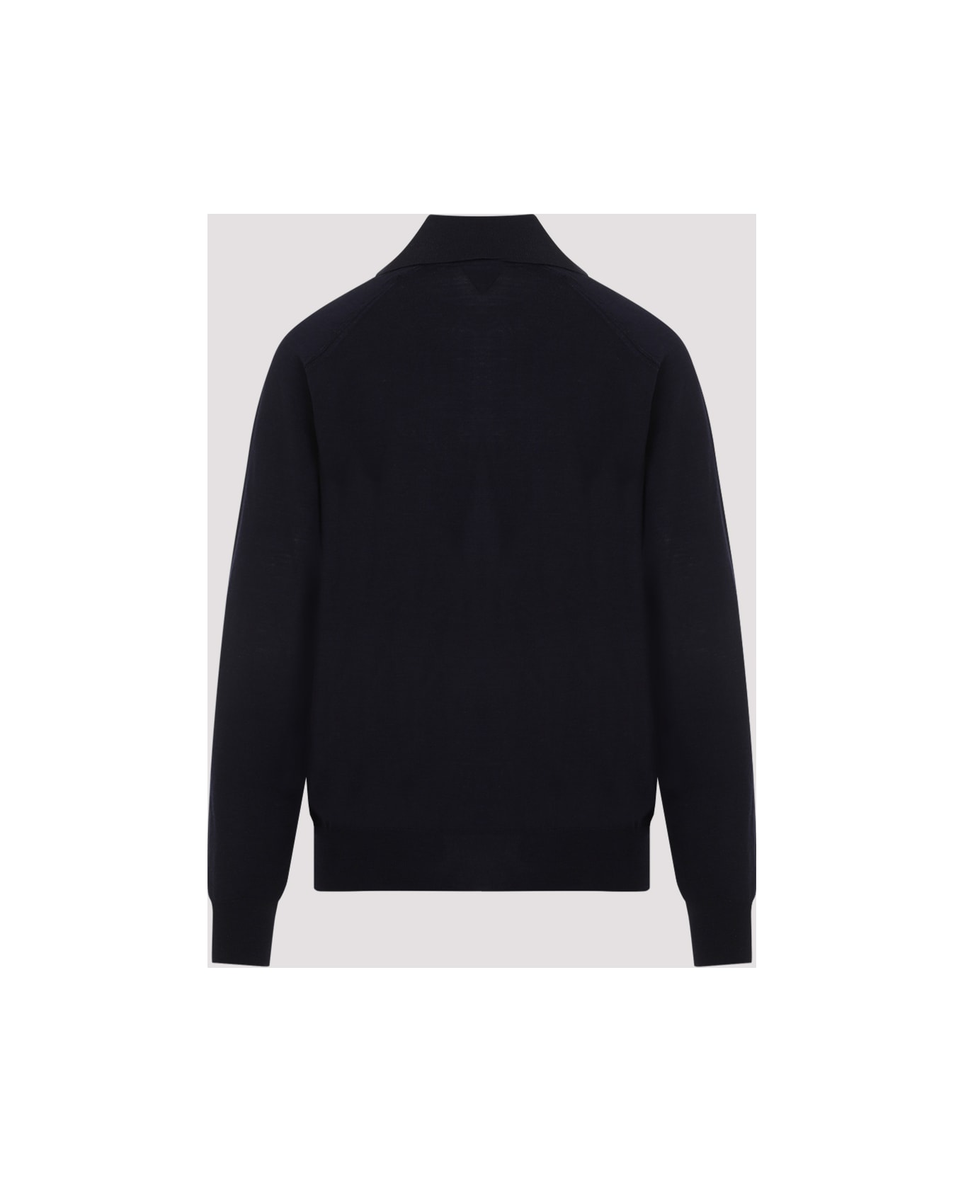 Bottega Veneta Long Sleeves Polo - Navy