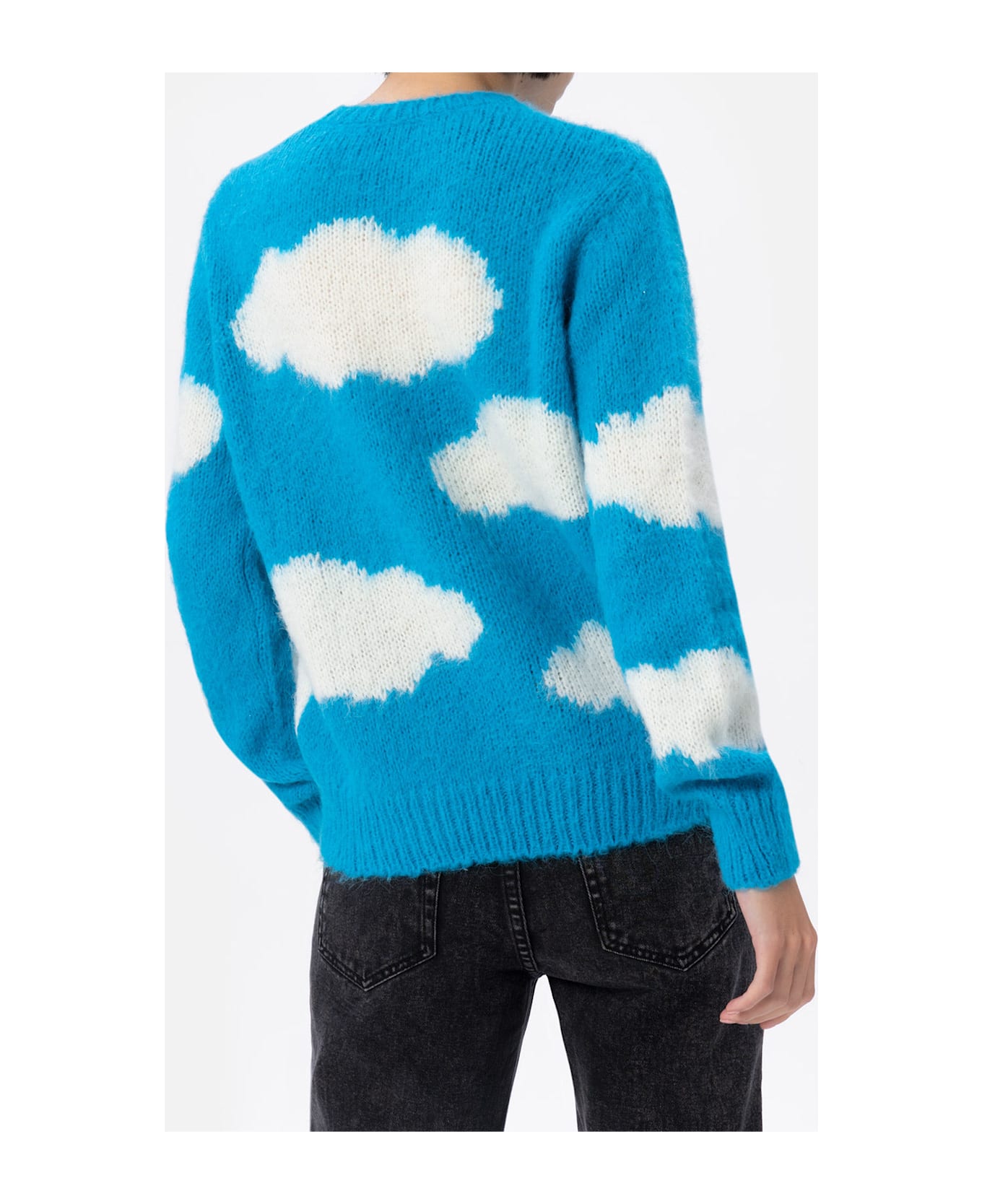 MC2 Saint Barth Woman Alpaca Blend Sweater Queen With Tra Le Nuvole Embroidery - unknown