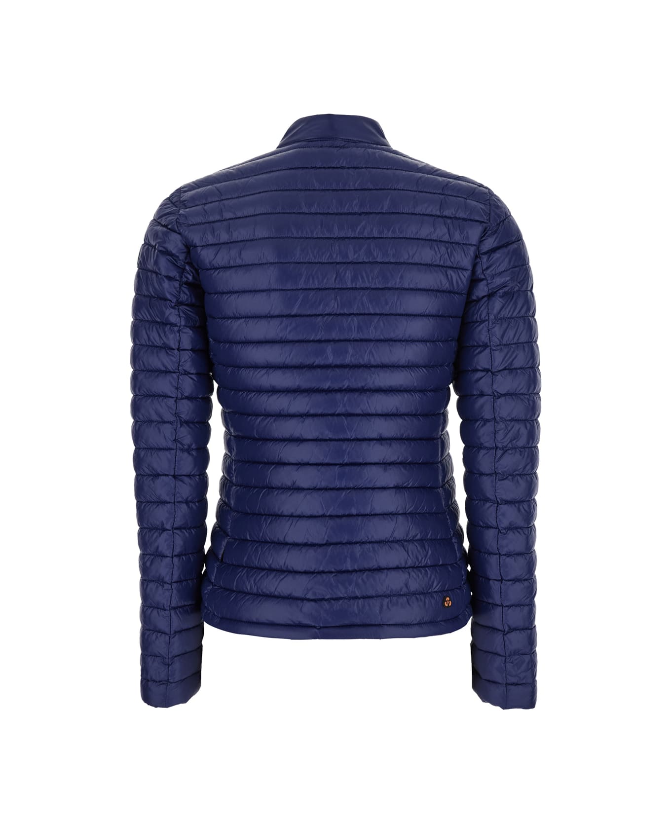 Save the Duck 
twinkle
 Blue Down Jacket With High Neck And Logo Patch On The Sleeve In Tech Fabric Woman - Blu