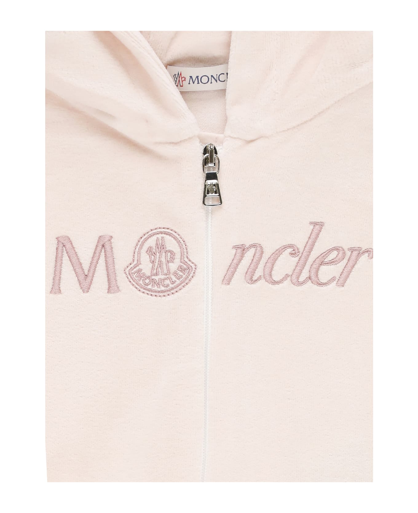 Moncler Two-piece Jumpsuit With Logo - Pink