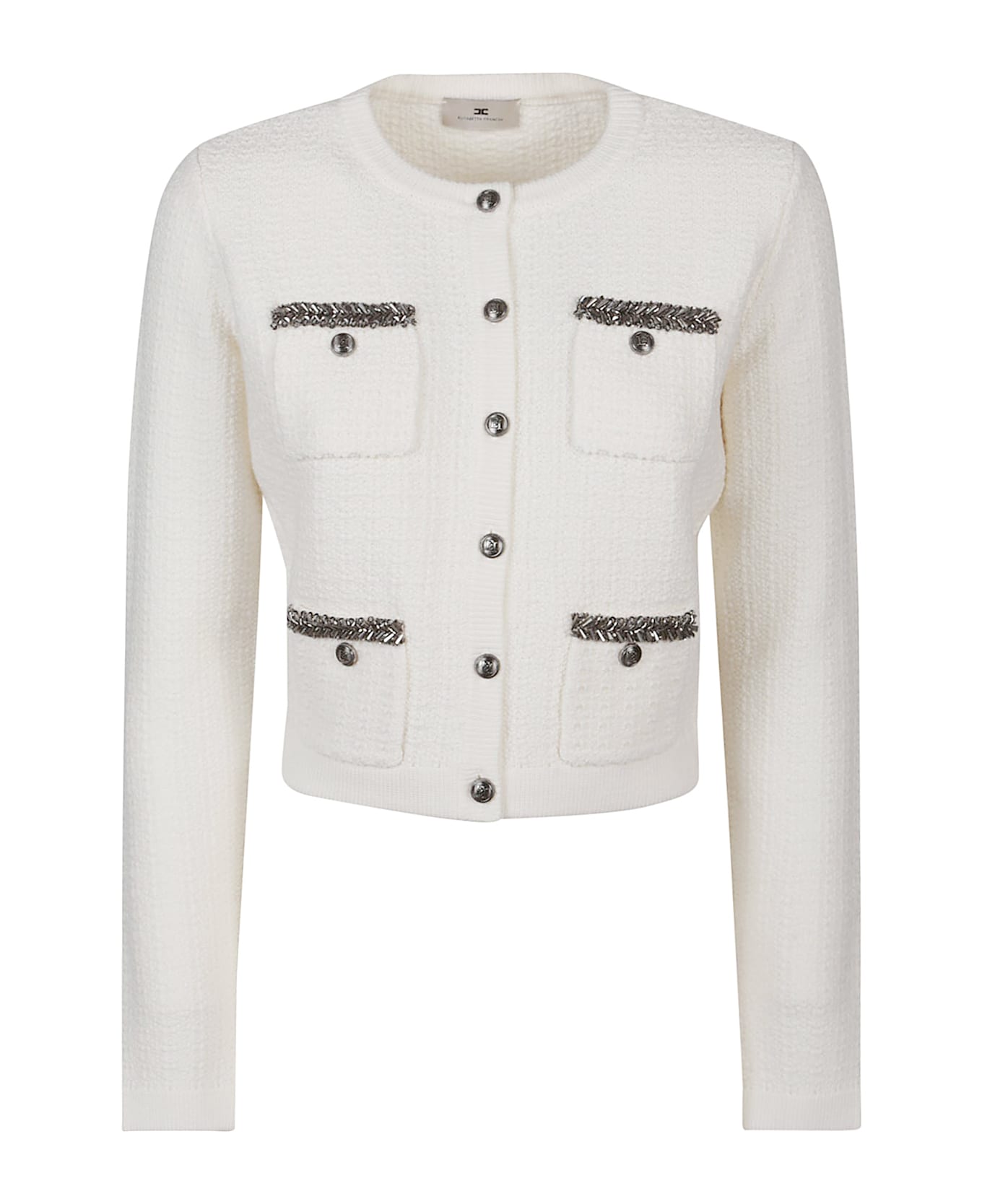 Elisabetta Franchi Tricot Sweater - Ivory