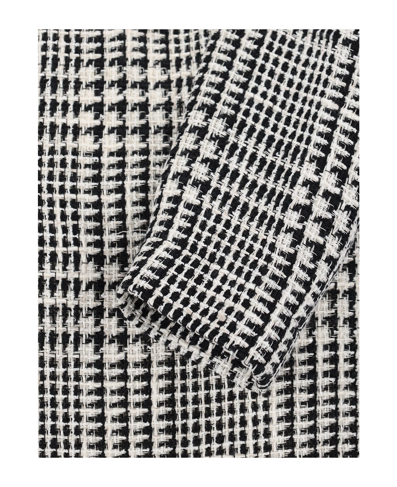 Gianluca Capannolo Houndstooth Foot Midi Dress - Black  