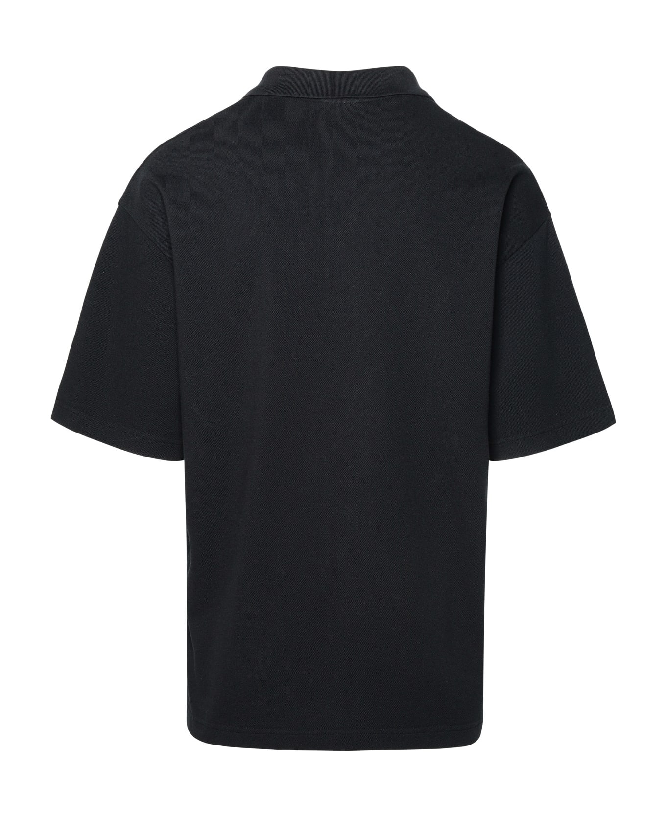 Maison Kitsuné Black Cotton Polo Shirt - Black