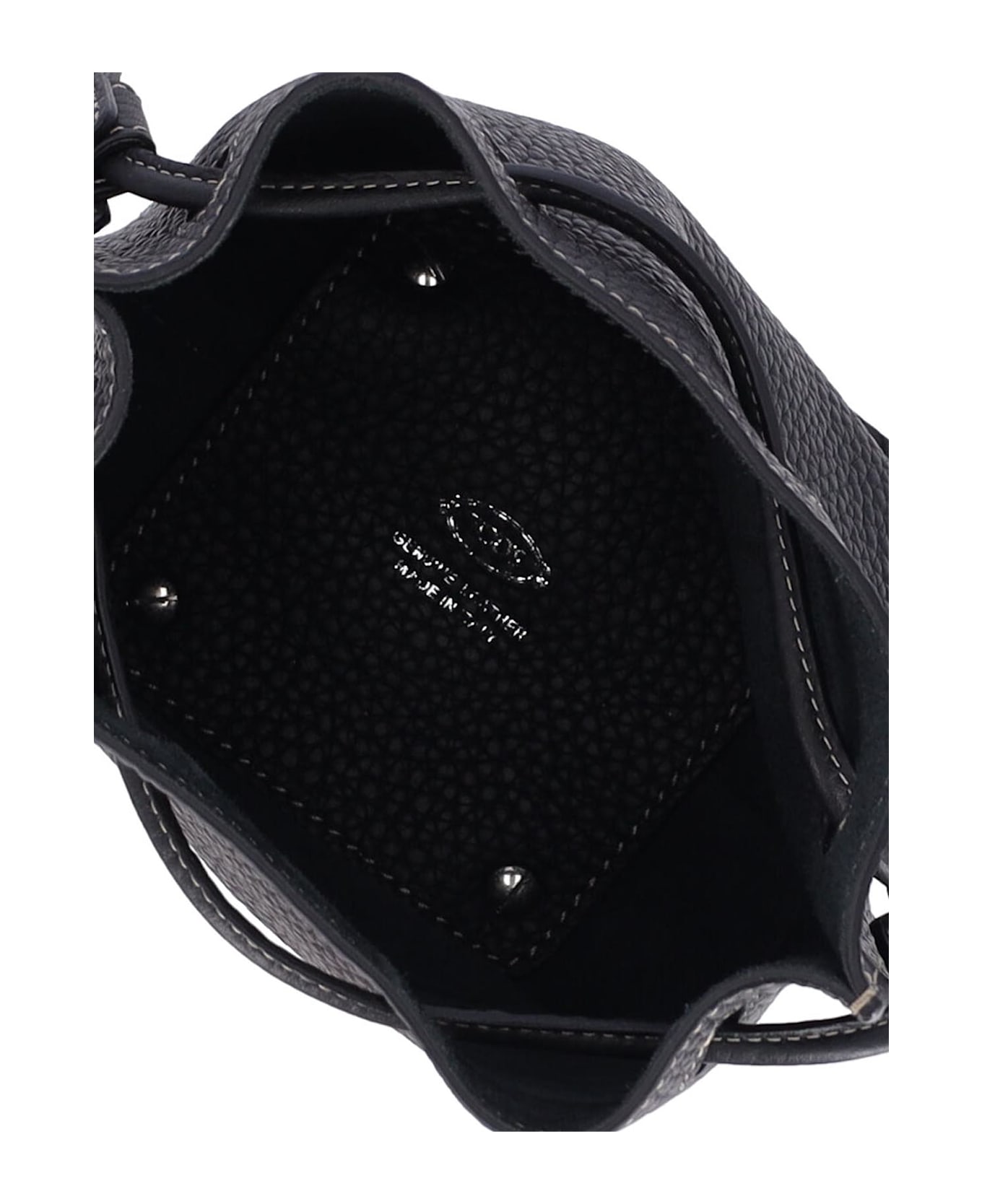 Tod
s Micro Logo Bucket Bag - Black