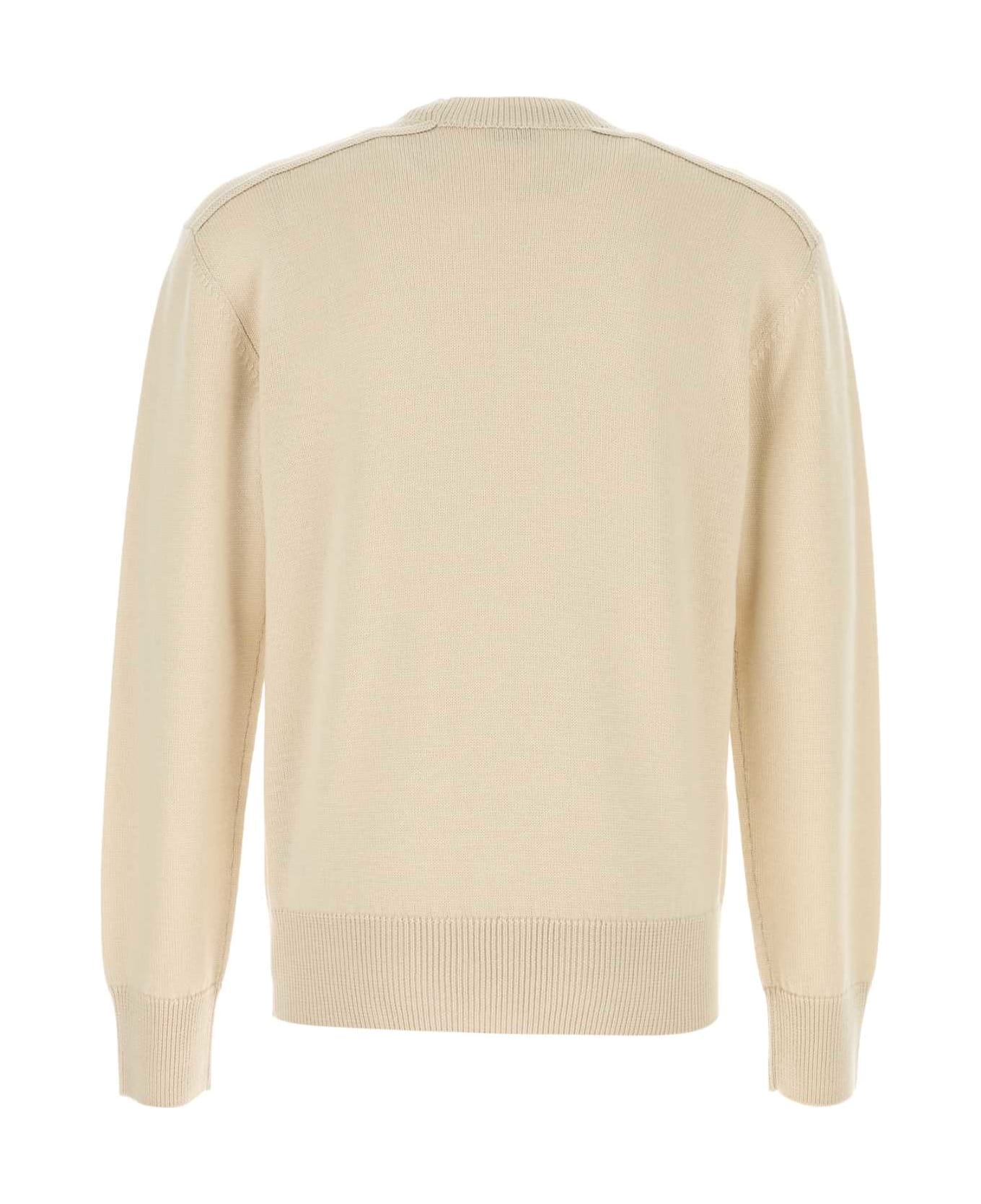 Burberry Sand Wool Sweater - NUTMEG