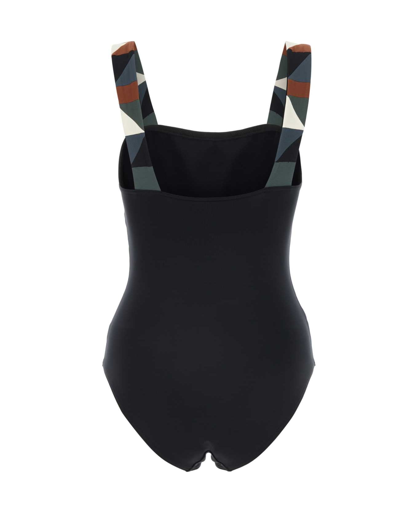 Eres Black Stretch Nylon Swimsuit - NOIR