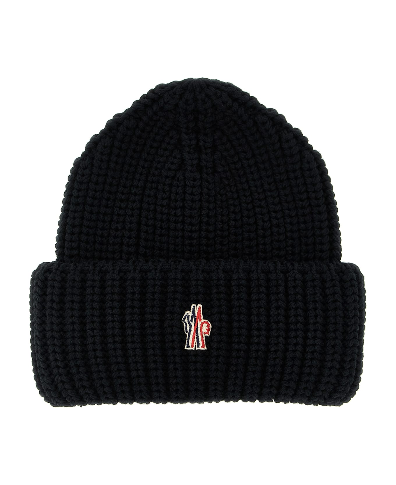 Moncler Grenoble Logo Patch Beanie - Black  