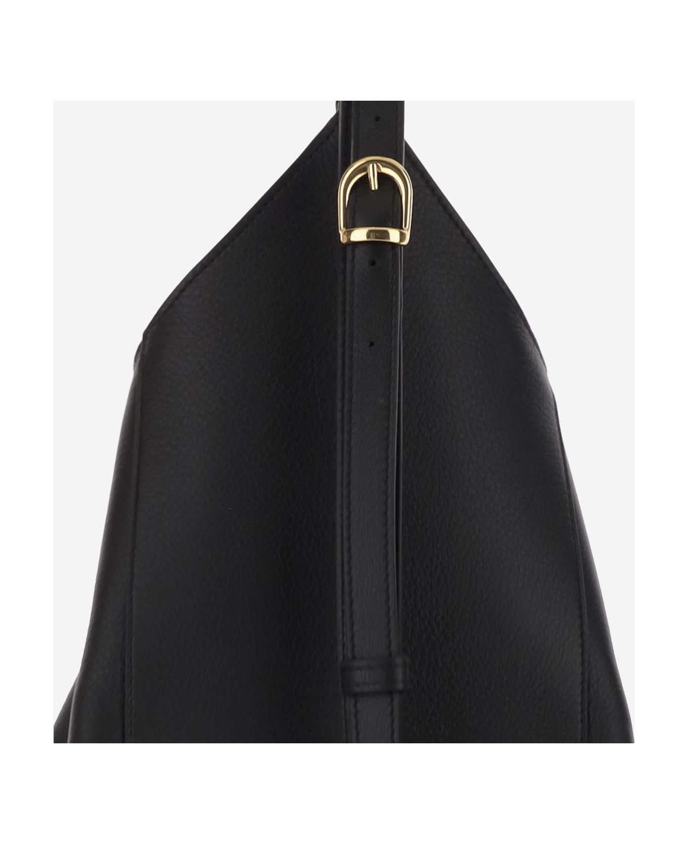 Khaite Leather Backpack With Logo - Black
