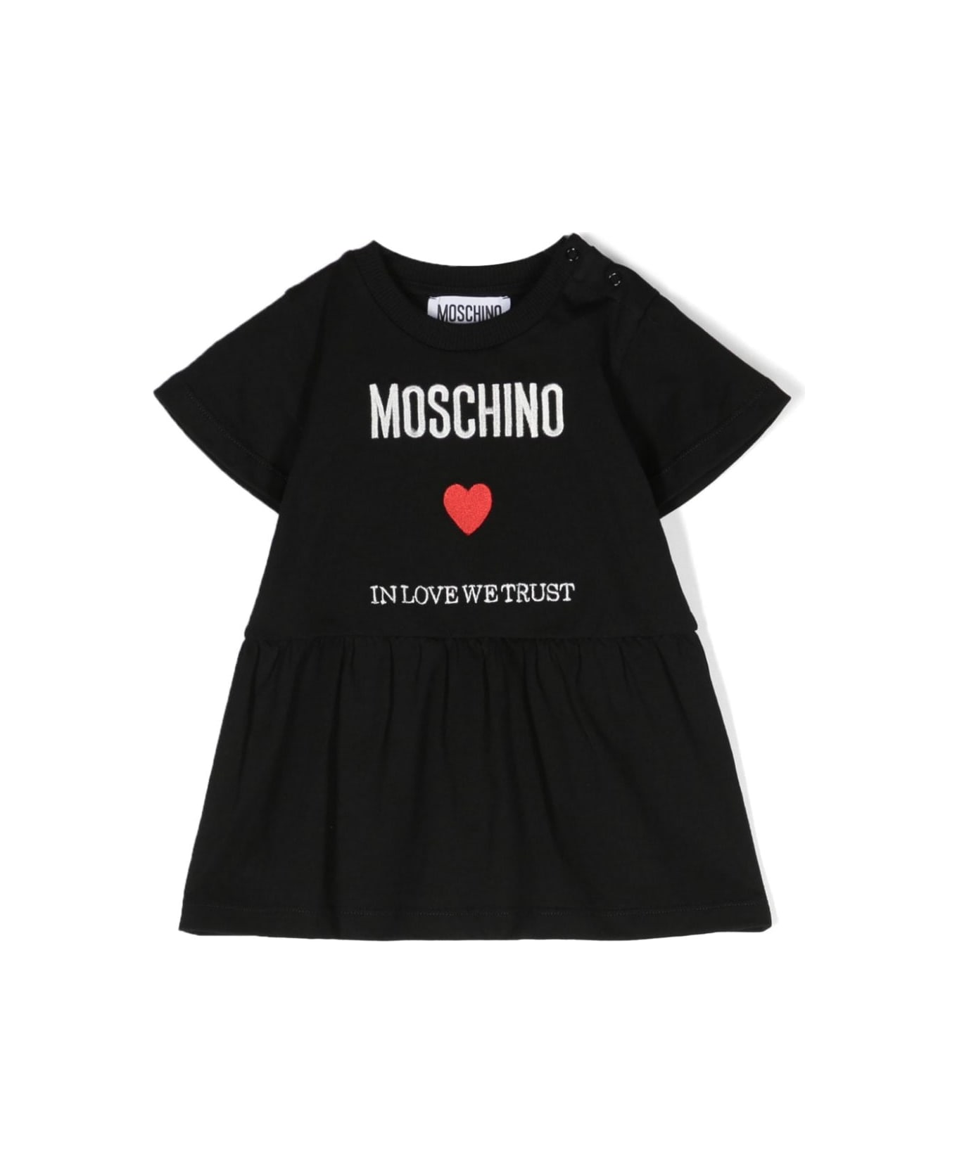 Moschino Abito Con Logo - Black ボディスーツ＆セットアップ