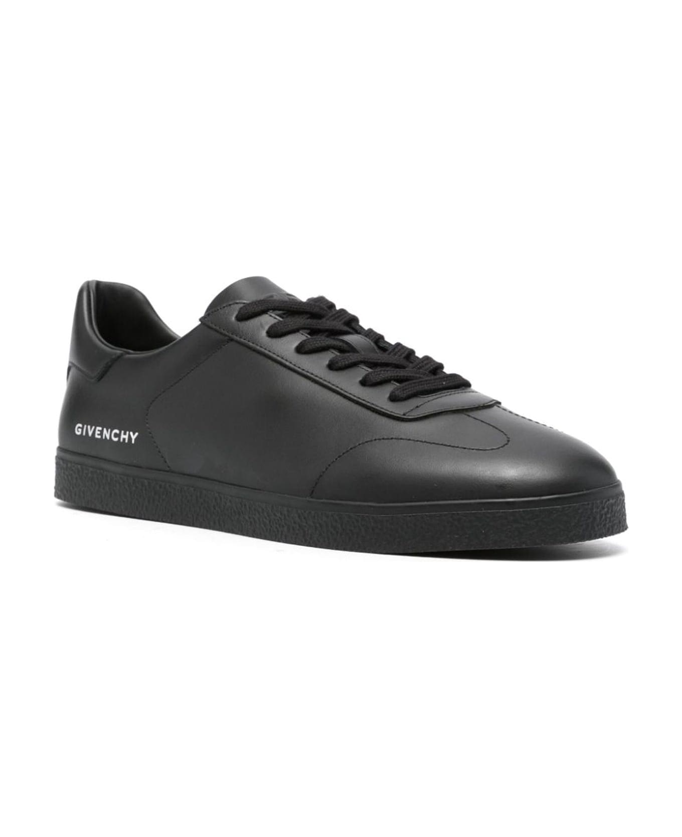 Givenchy 'town' Leather Low Sneakers - Black